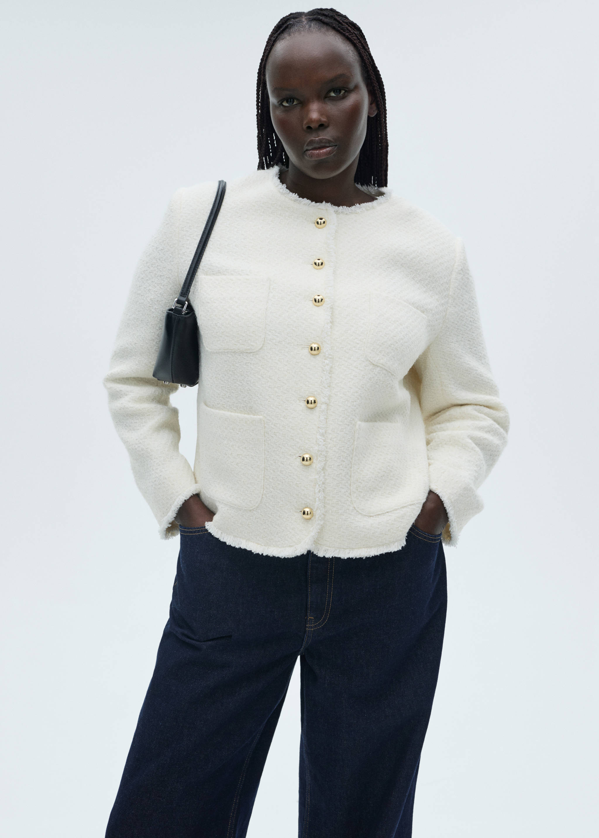 Tweed jacket with jewel buttons - Details of the article 5