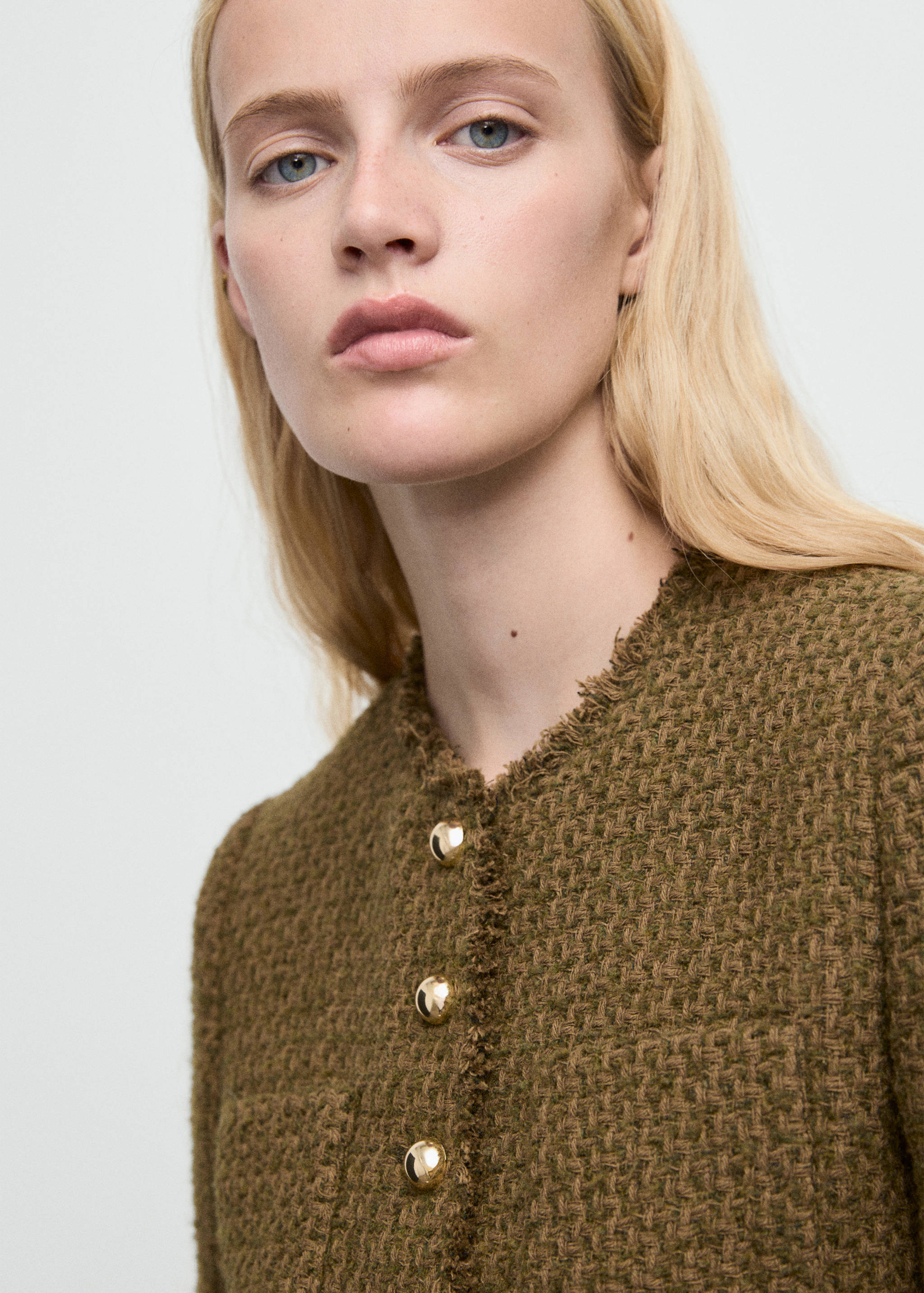 Tweed jacket with jewel buttons - Details of the article 1