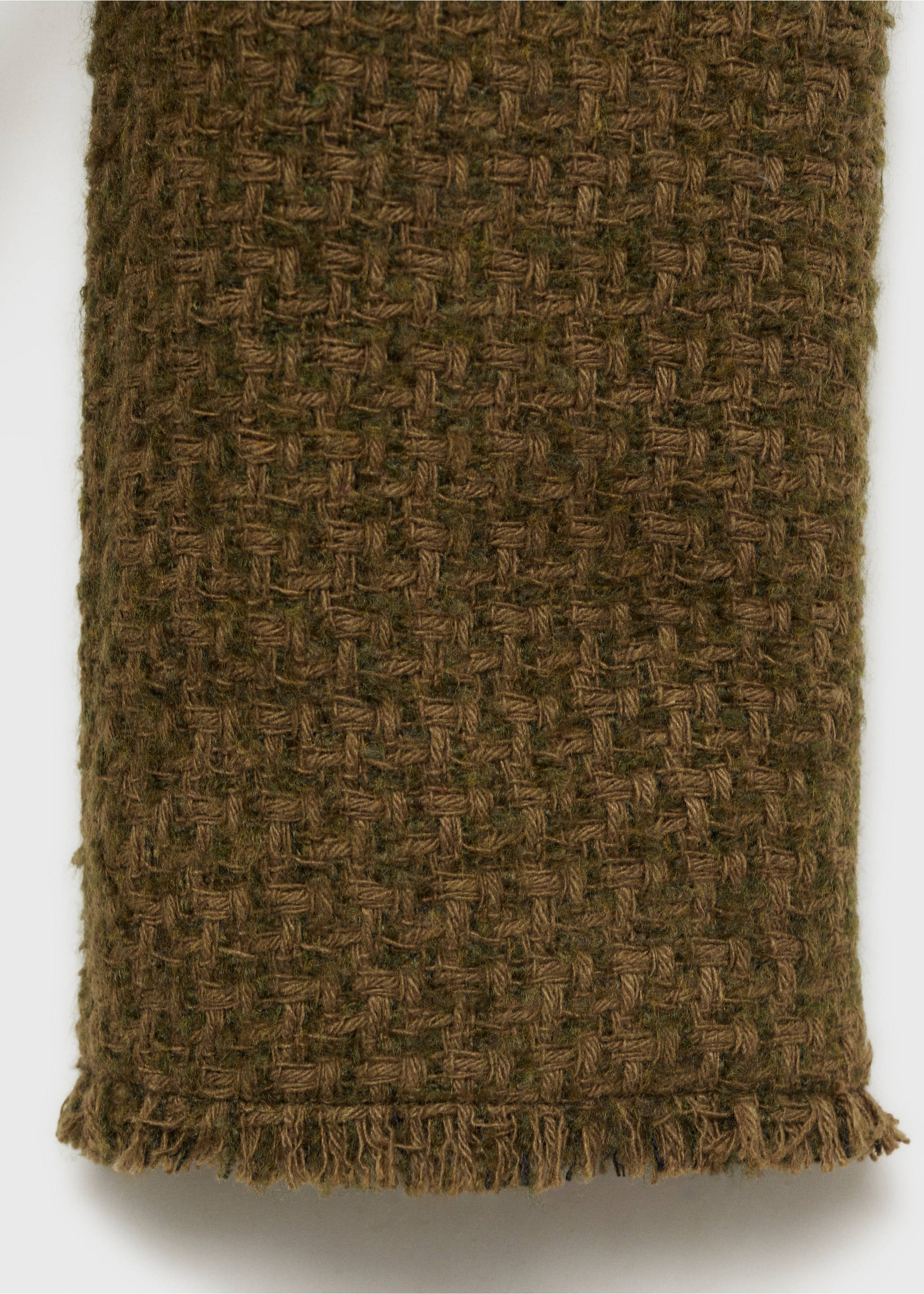 Tweed jacket with jewel buttons - Details of the article 0, Khaki. Ref: 87030653-00.