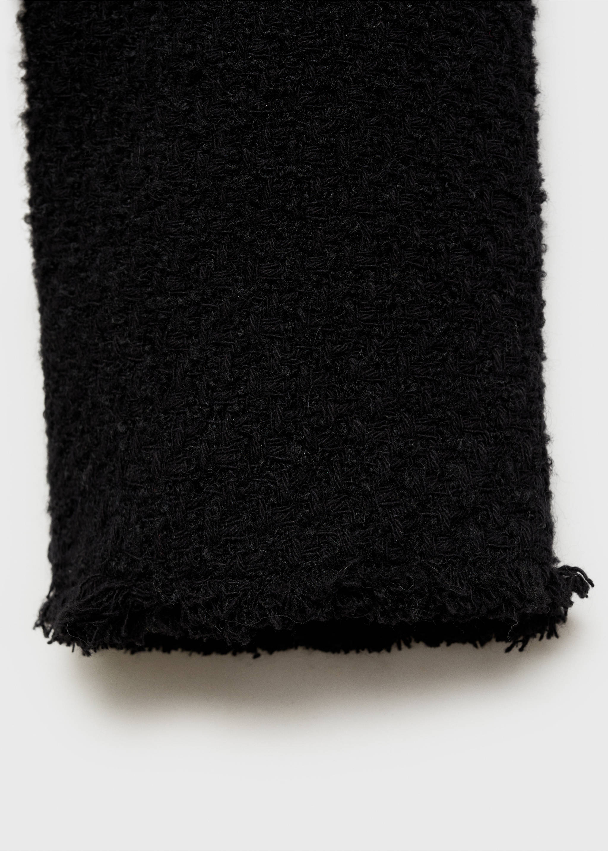 Tweed jacket with jewel buttons - Details of the article 0, Black. Ref: 87030653-00.