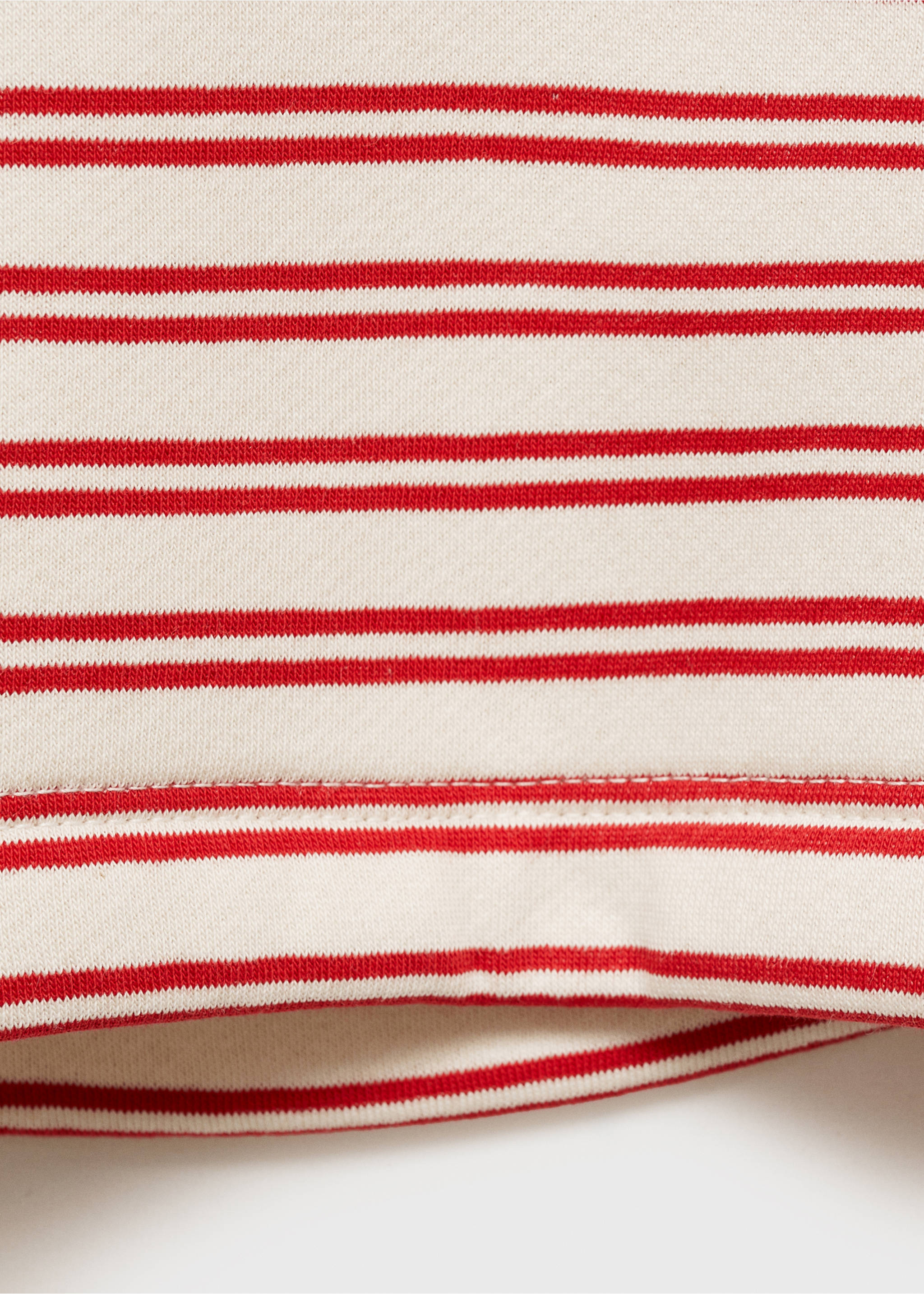 Gestreepte hoodie - Detail van het artikel 8, Rood. Ref: 87030656-00.