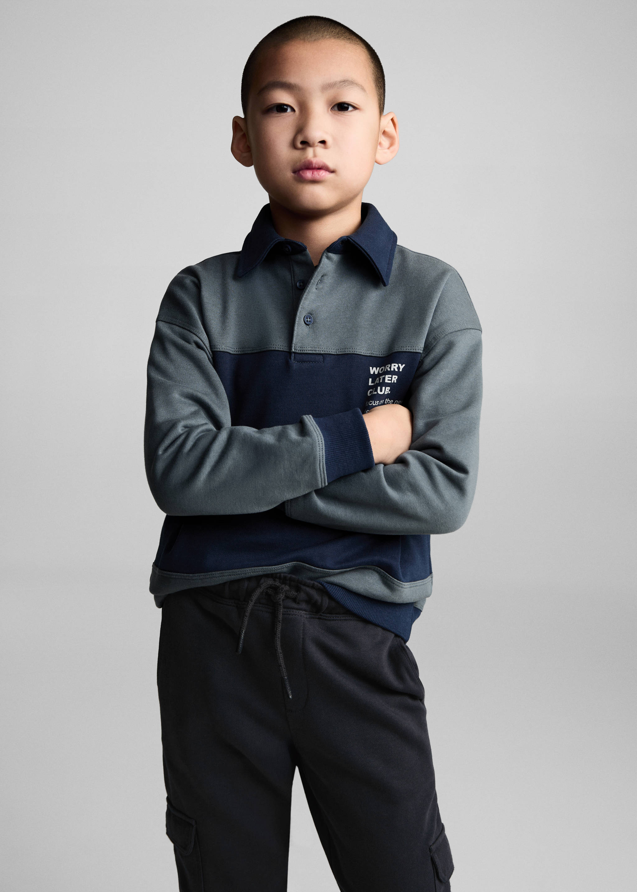 Joggerpants im Cargo-Stil - Detail des Artikels 1, Anthrazit. Ref: 87031049-00.