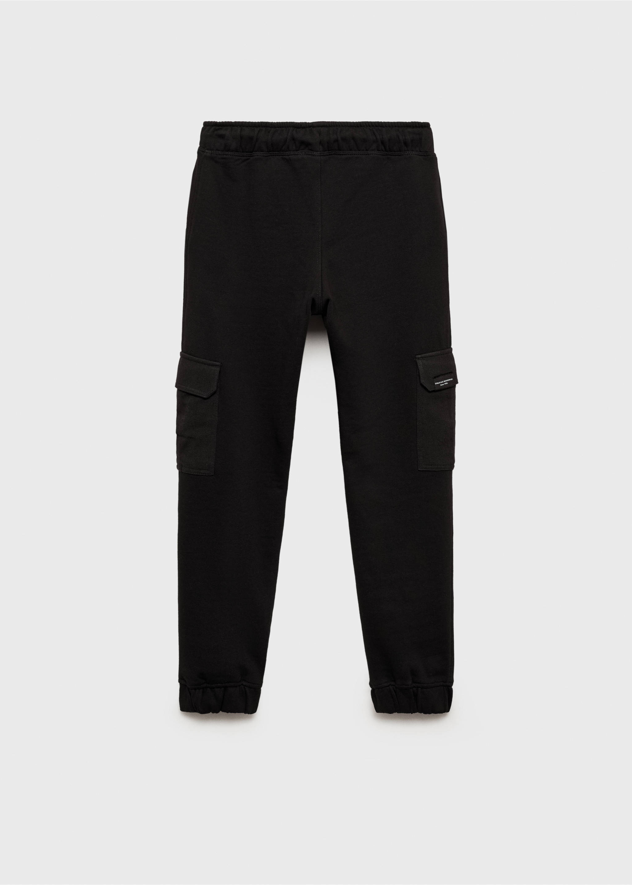 Joggerpants im Cargo-Stil - Rückseite des Artikels, Schwarz. Ref: 87031049-00.
