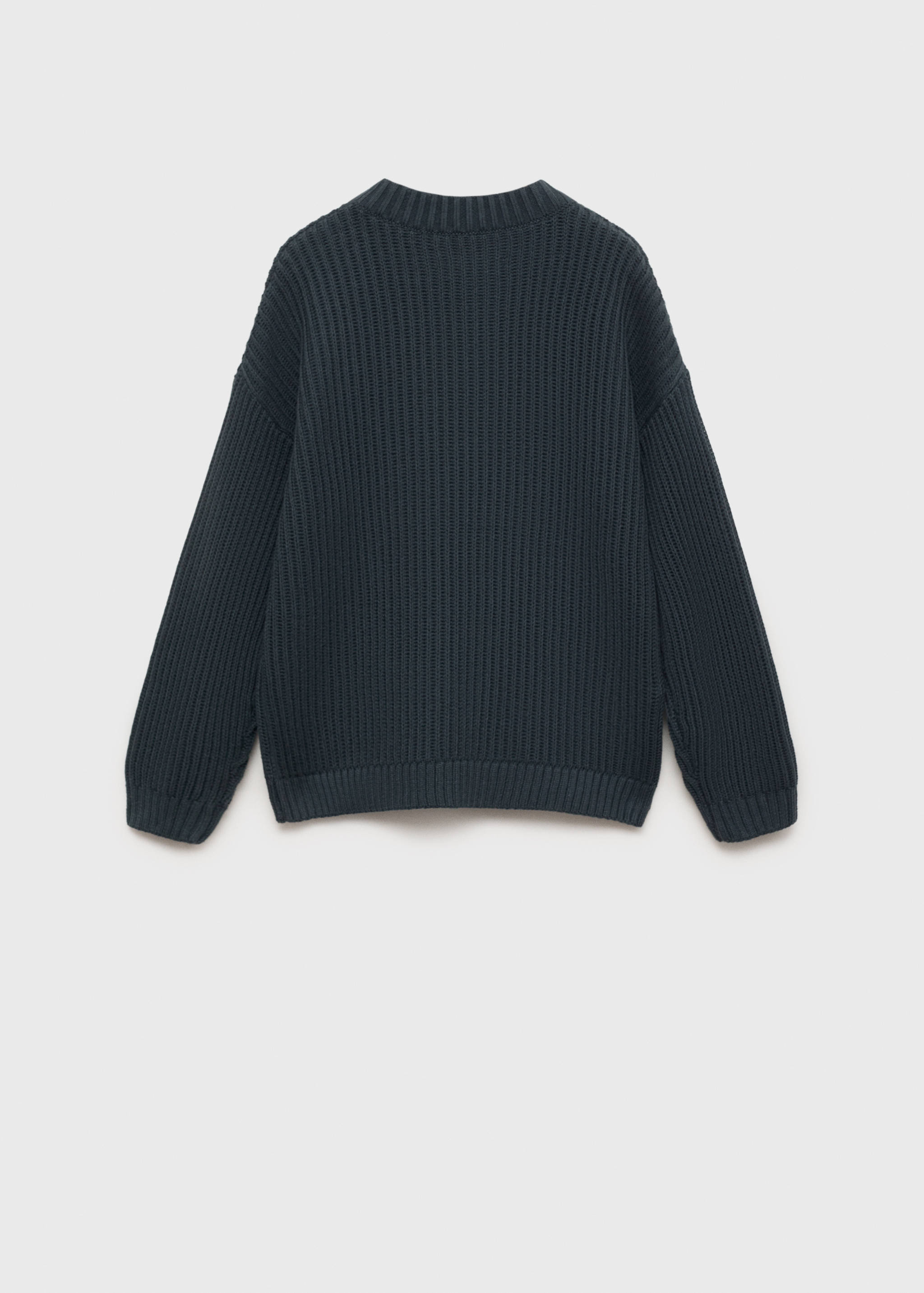 Message knitted sweater - Reverse of the article