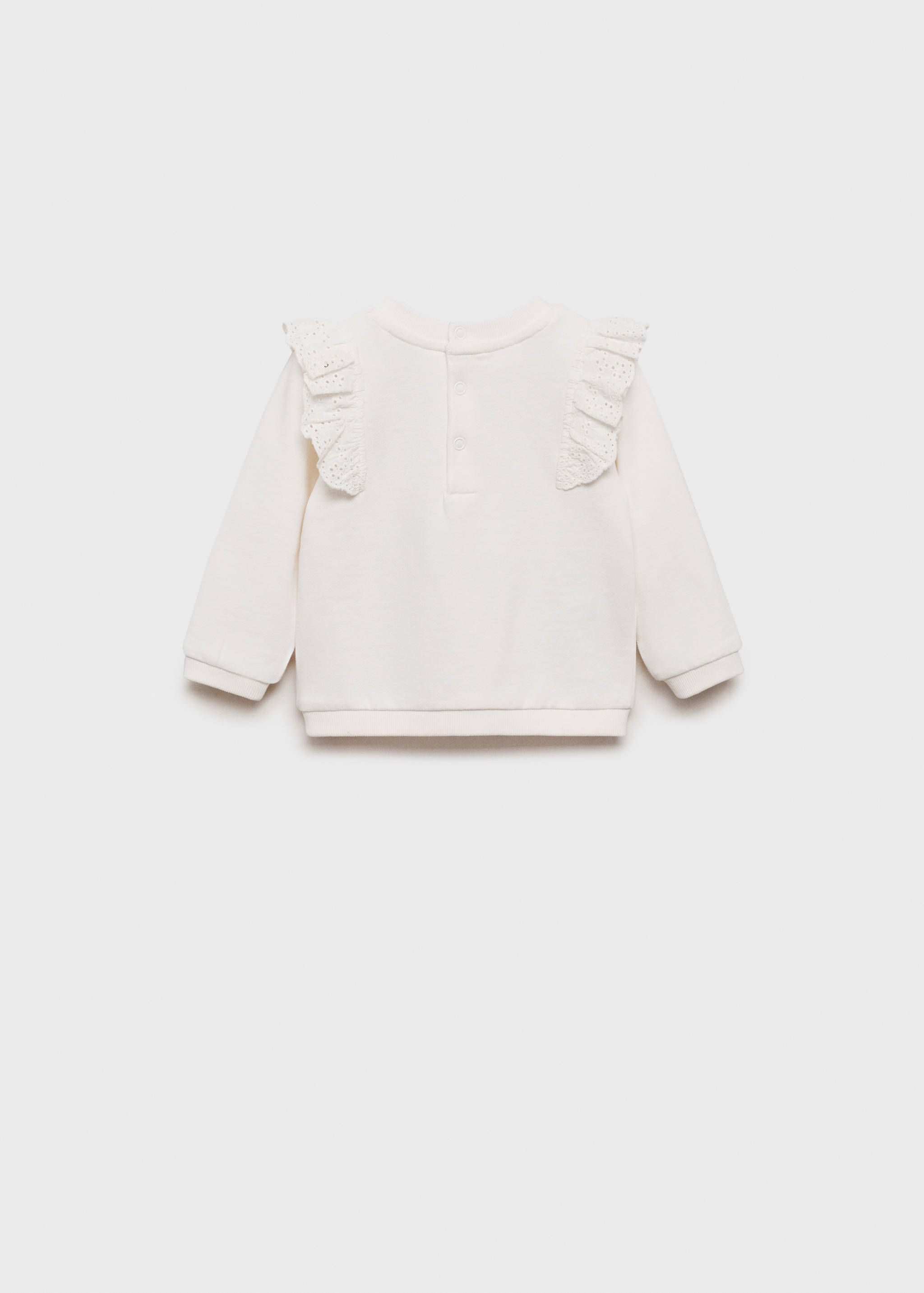 Sudadera bordada volantes - Reverso del artículo