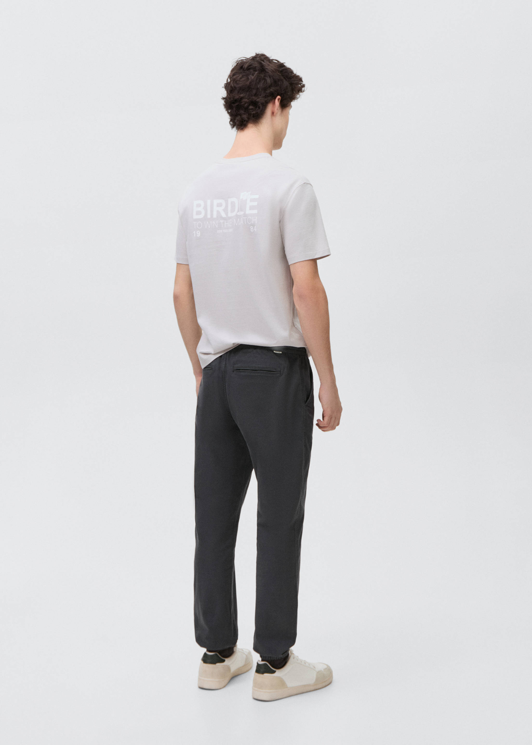 Cotton jogger-style trousers - Reverse of the article