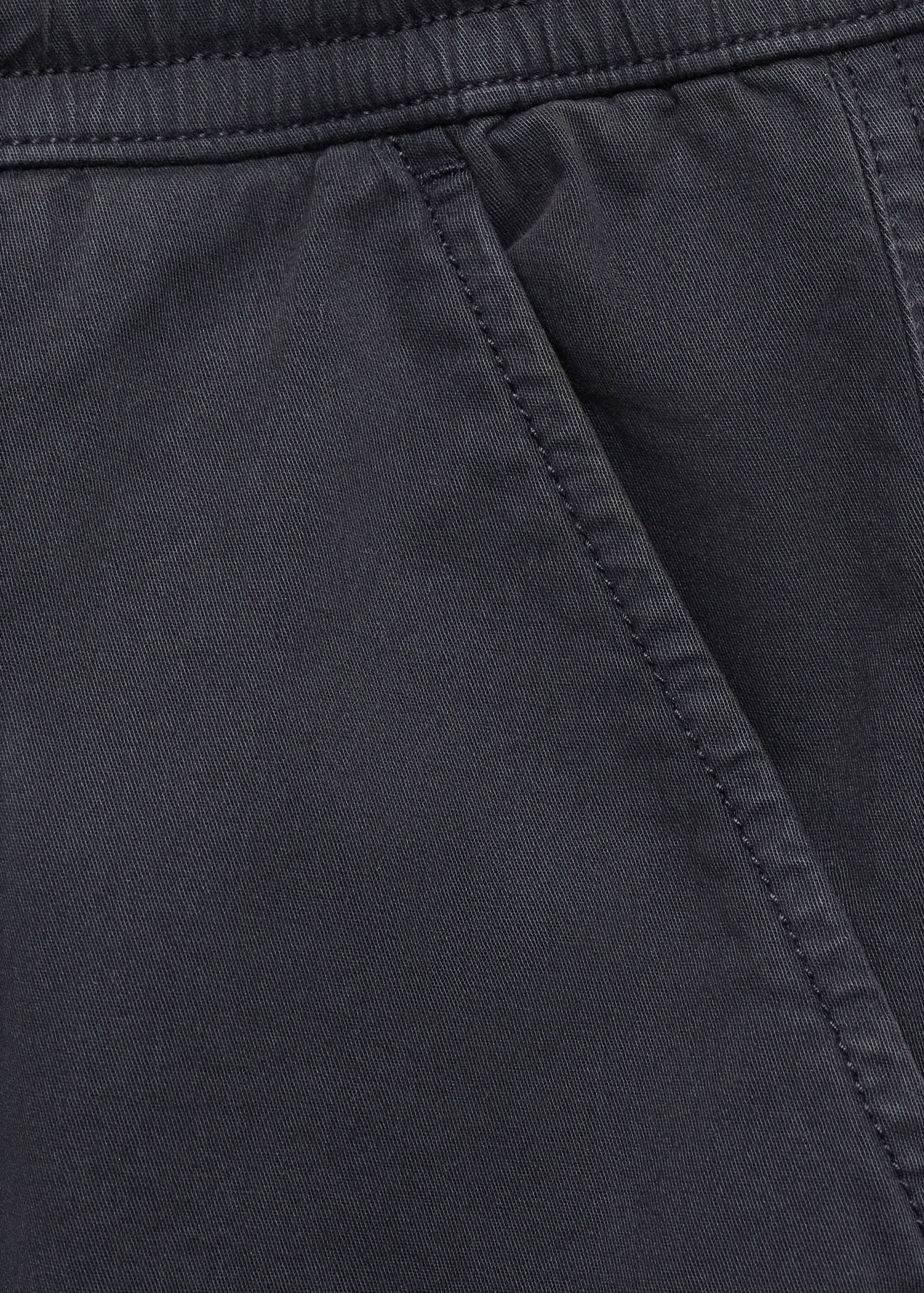Cotton jogger-style trousers - Details of the article 0