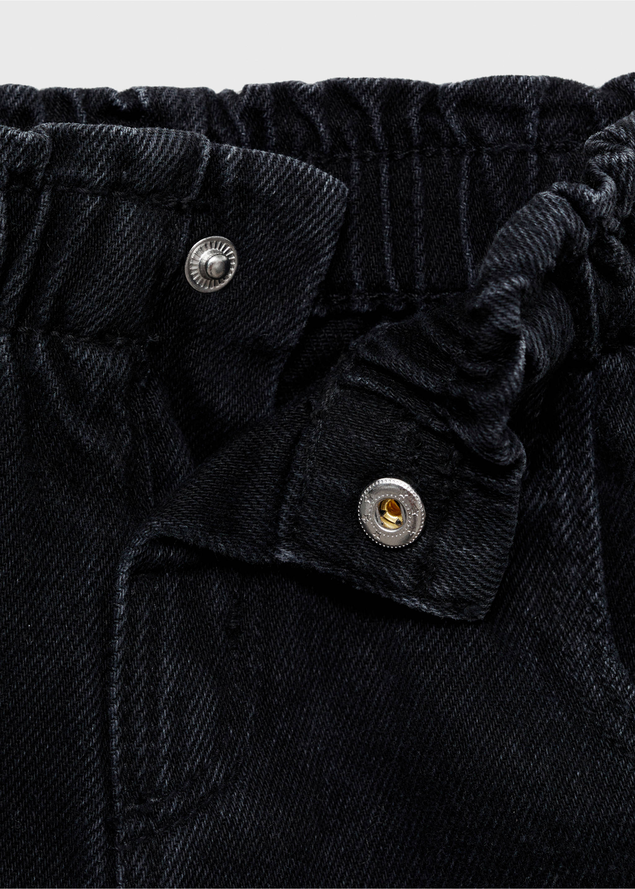 Dżinsy paperbag - Szczegóły artykułu 8, Black denim. Ref: 87031512-00.