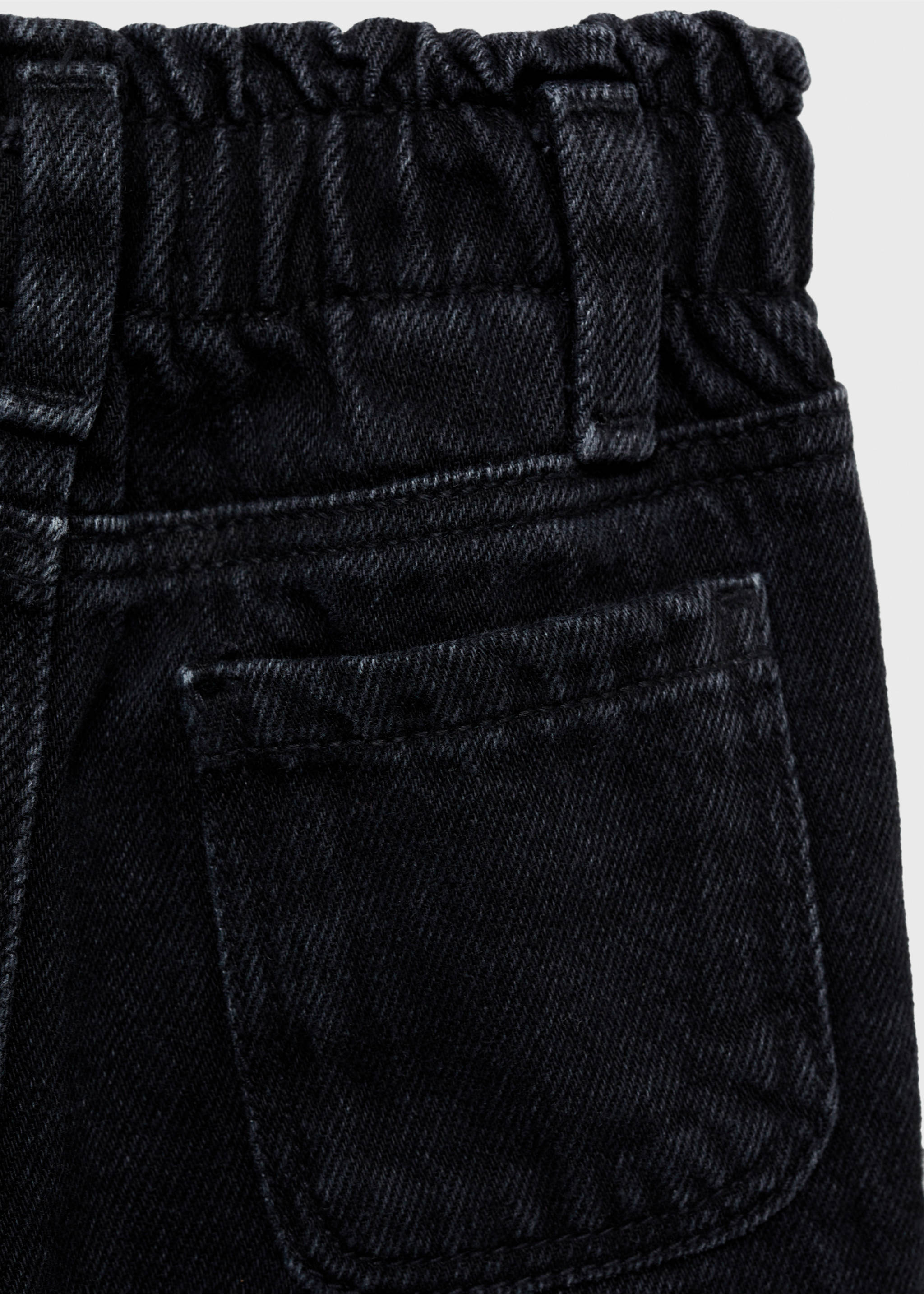 Dżinsy paperbag - Szczegóły artykułu 0, Black denim. Ref: 87031512-00.