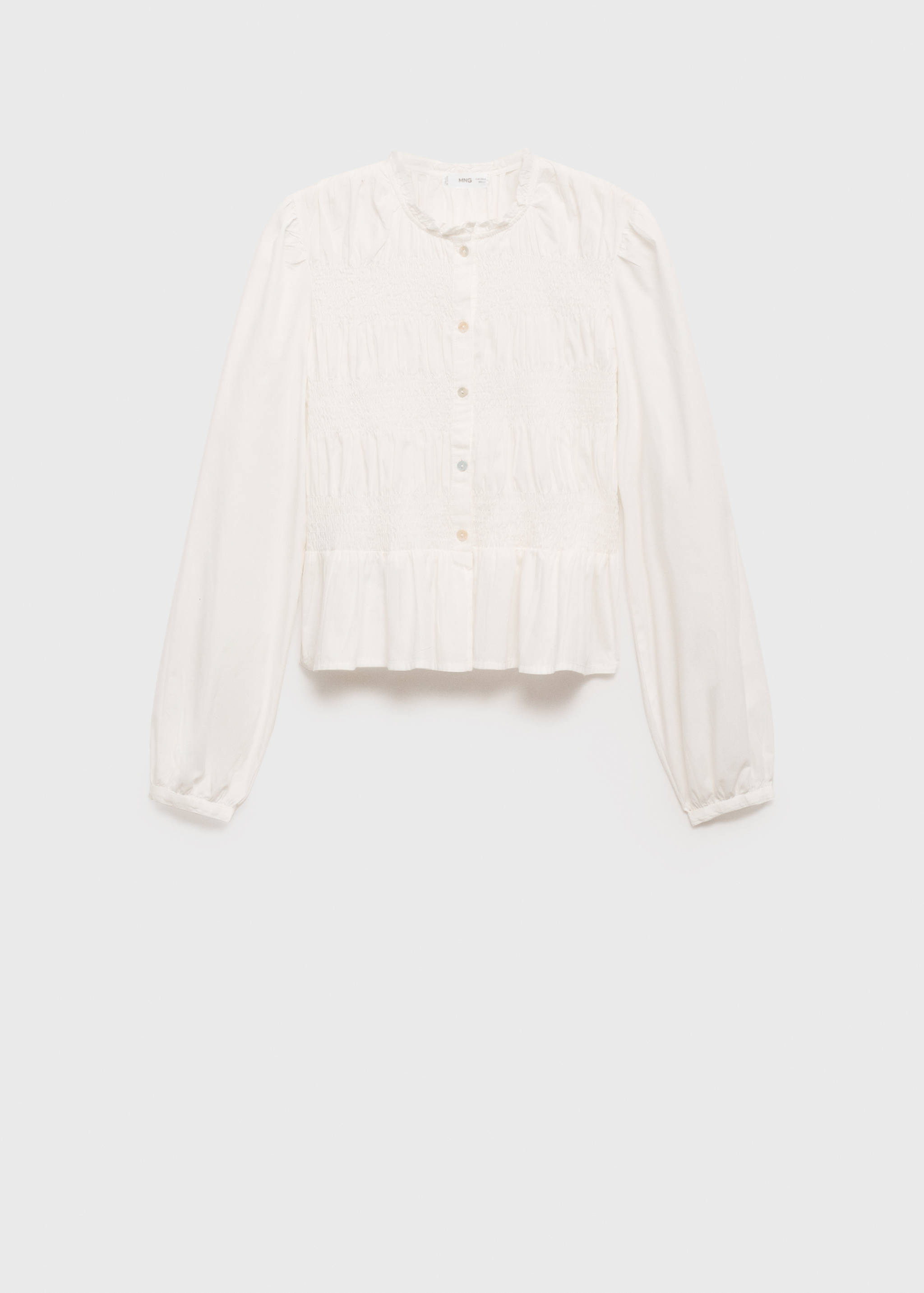 Ruffled gathered blouse - Article without model
