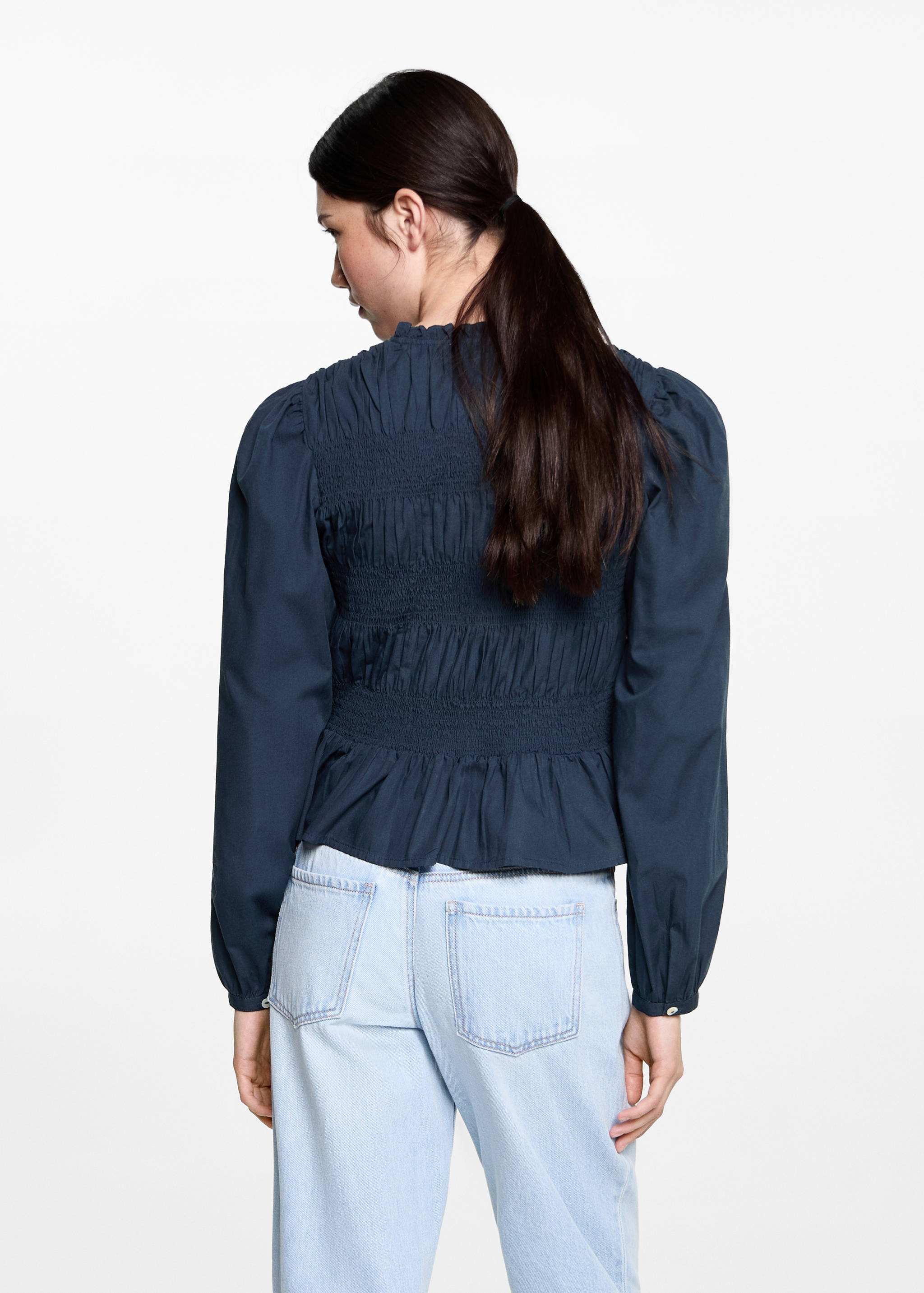 Brusa frunzida volant - Revers de l'article