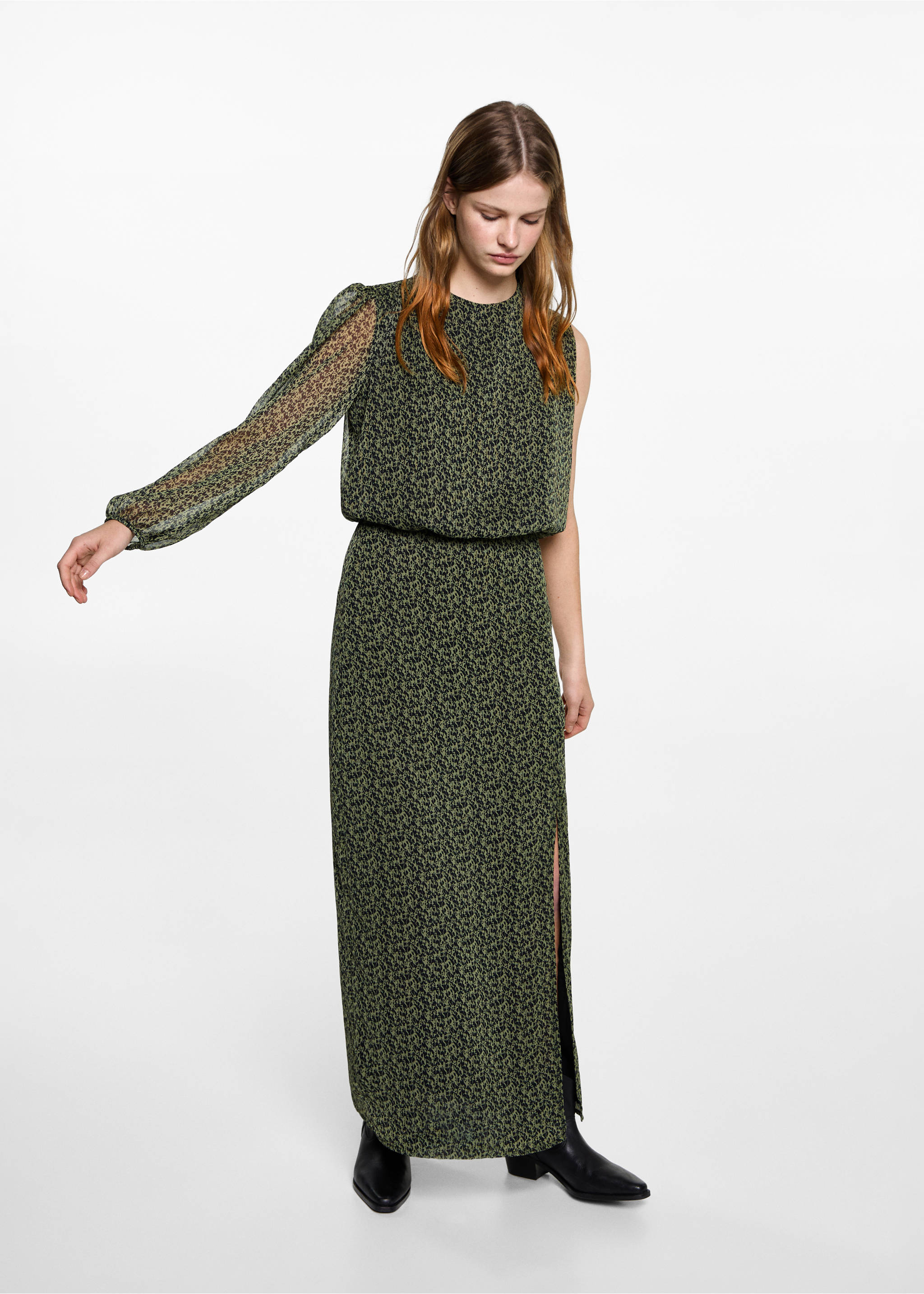 Asymmetrische Bluse - Allgemeine Ansicht, Schwarz. Ref: 87031515-00.