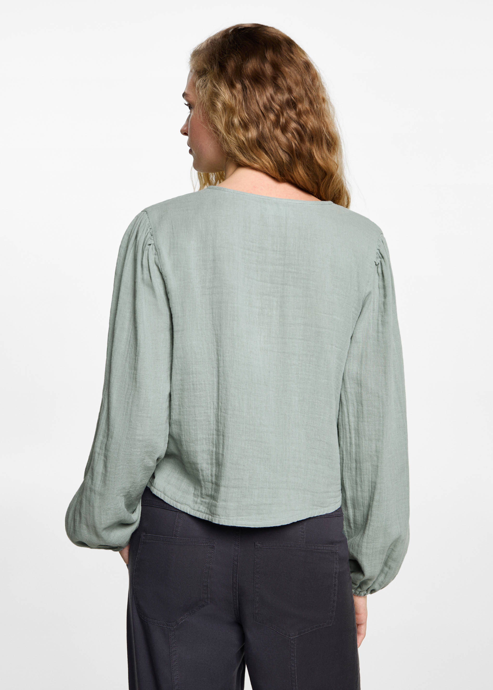 Bluse mit Ballonärmel - Rückseite des Artikels