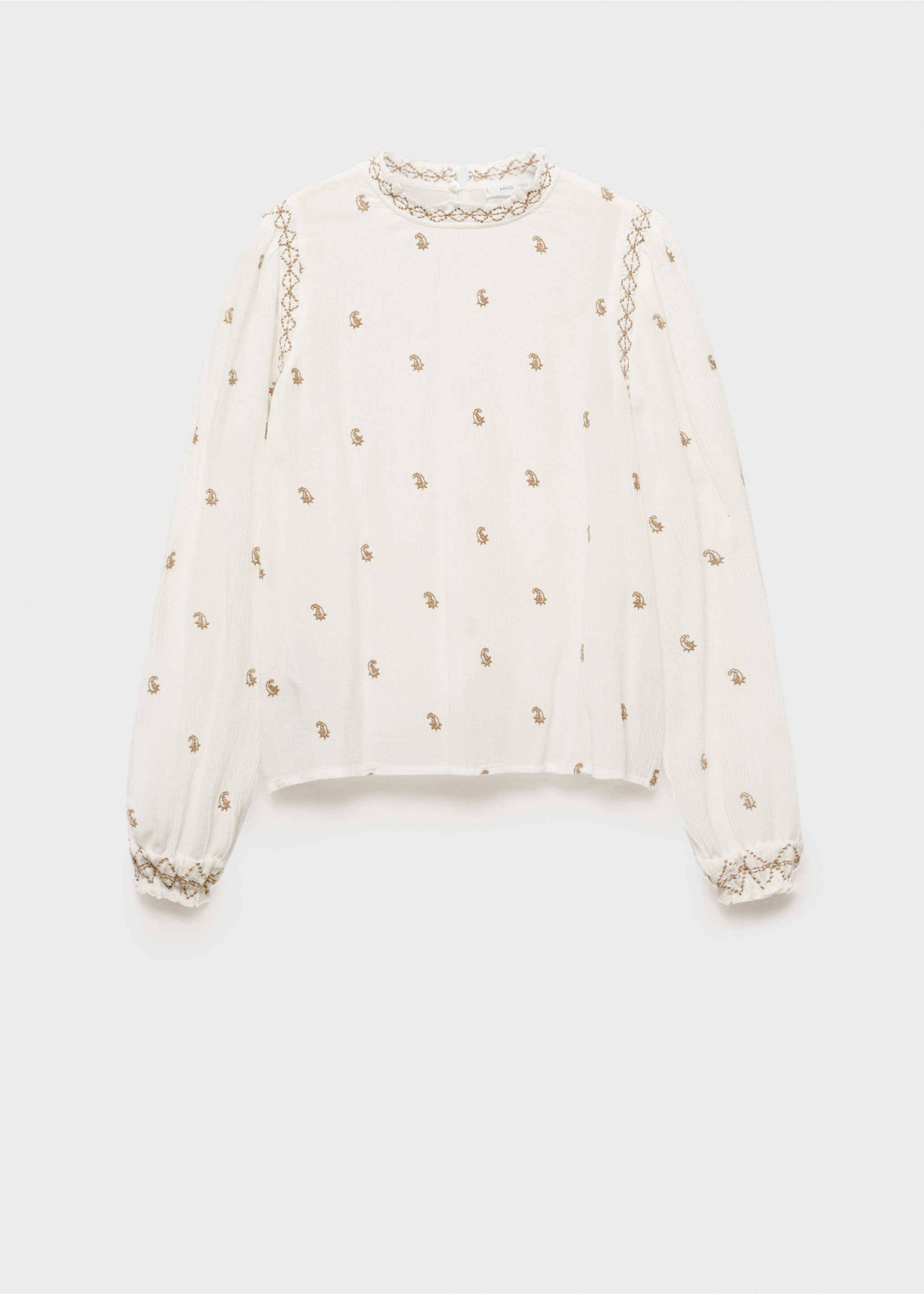 Brusa brodada - Article sense model, Blanc trencat. Ref: 87031518-00.