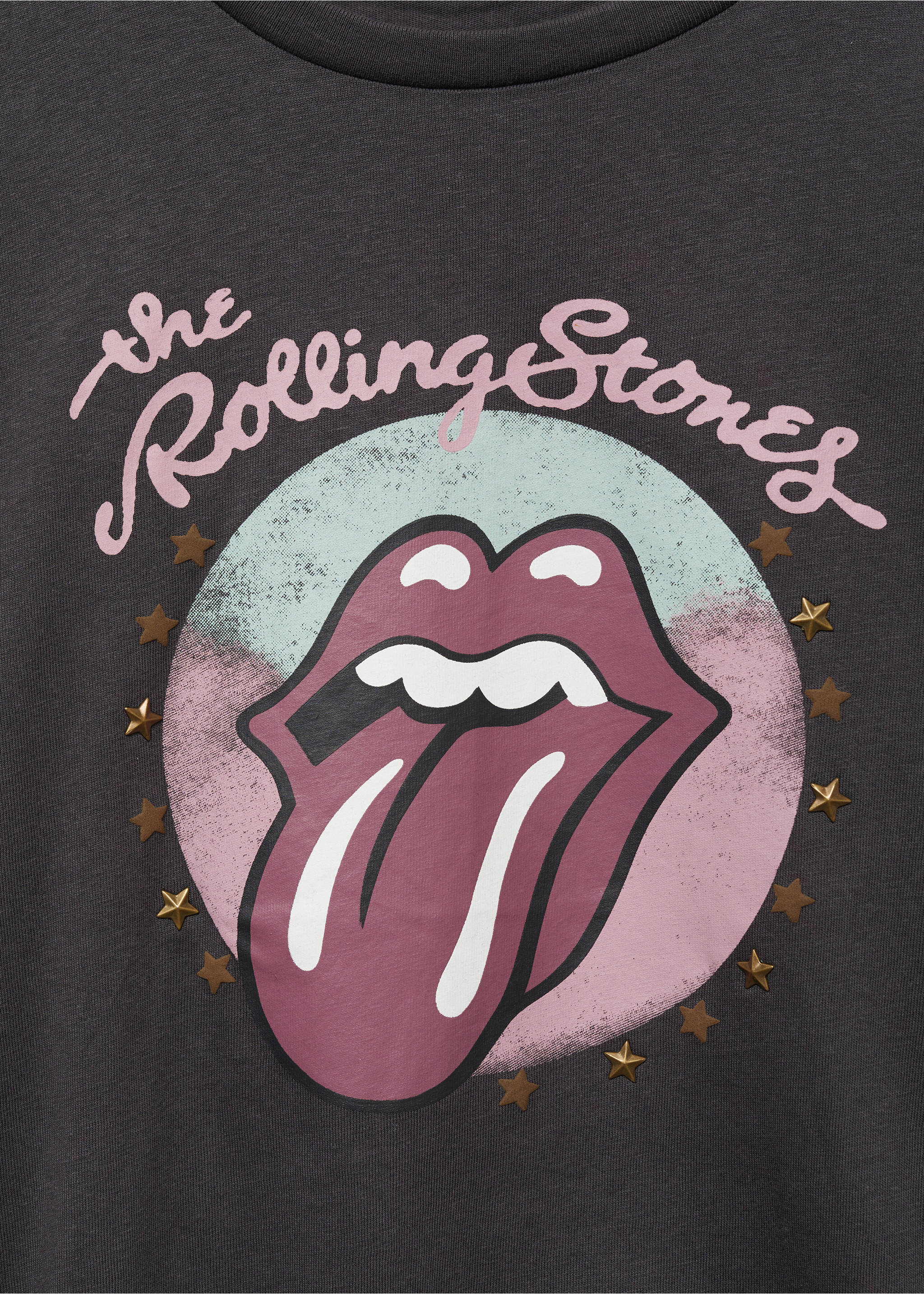 The Rolling Stones T-shirt - Details of the article 8, Charcoal. Ref: 87032025-00.