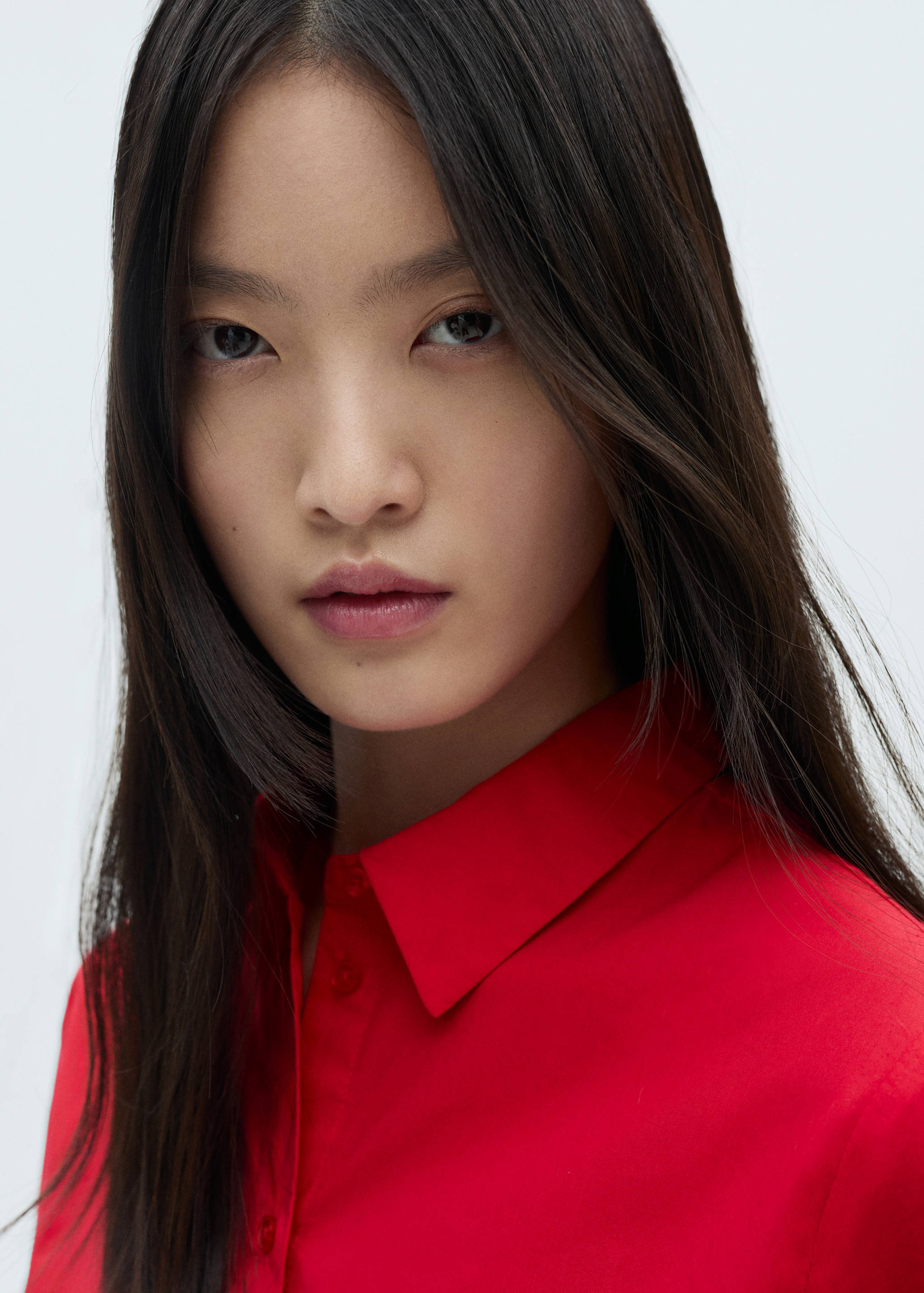 Cotton blouse with lace detail - Details of the article 1