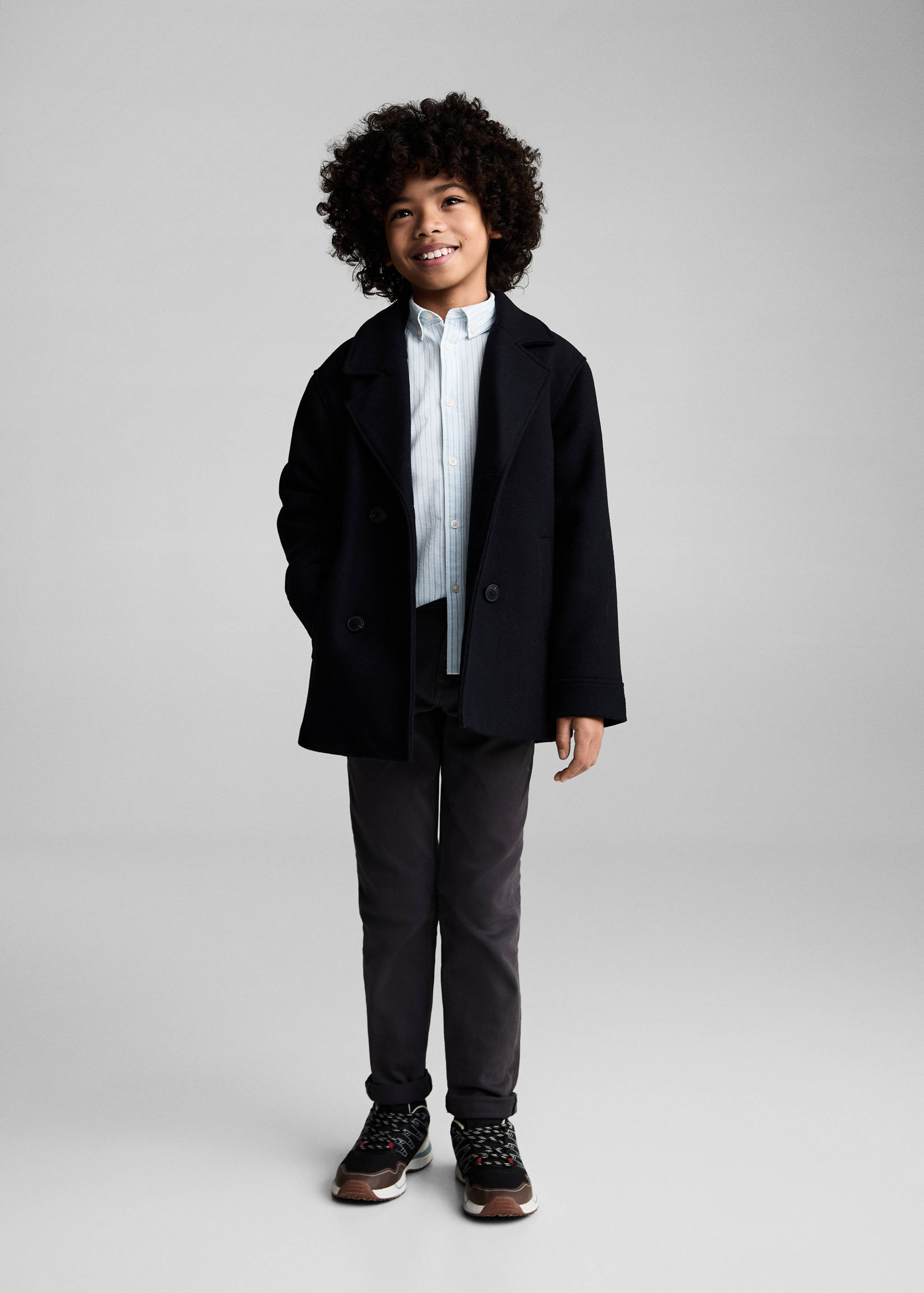 100% cotton Oxford striped shirt - General plane