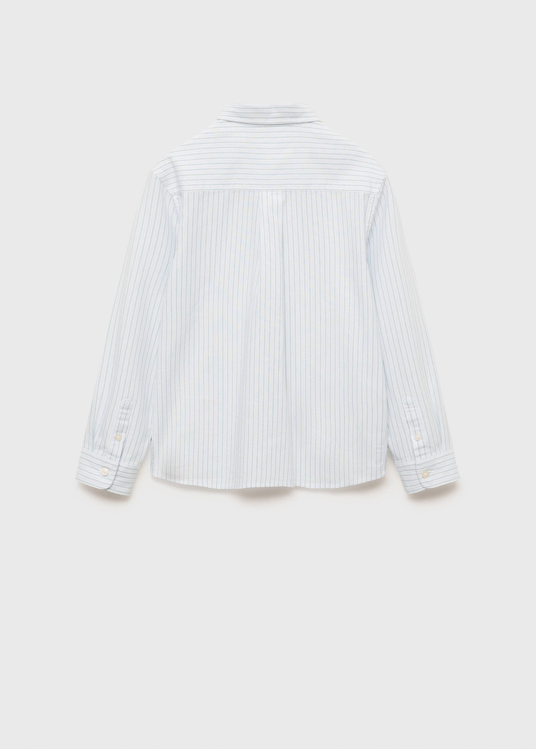 100% cotton Oxford striped shirt - Reverse of the article