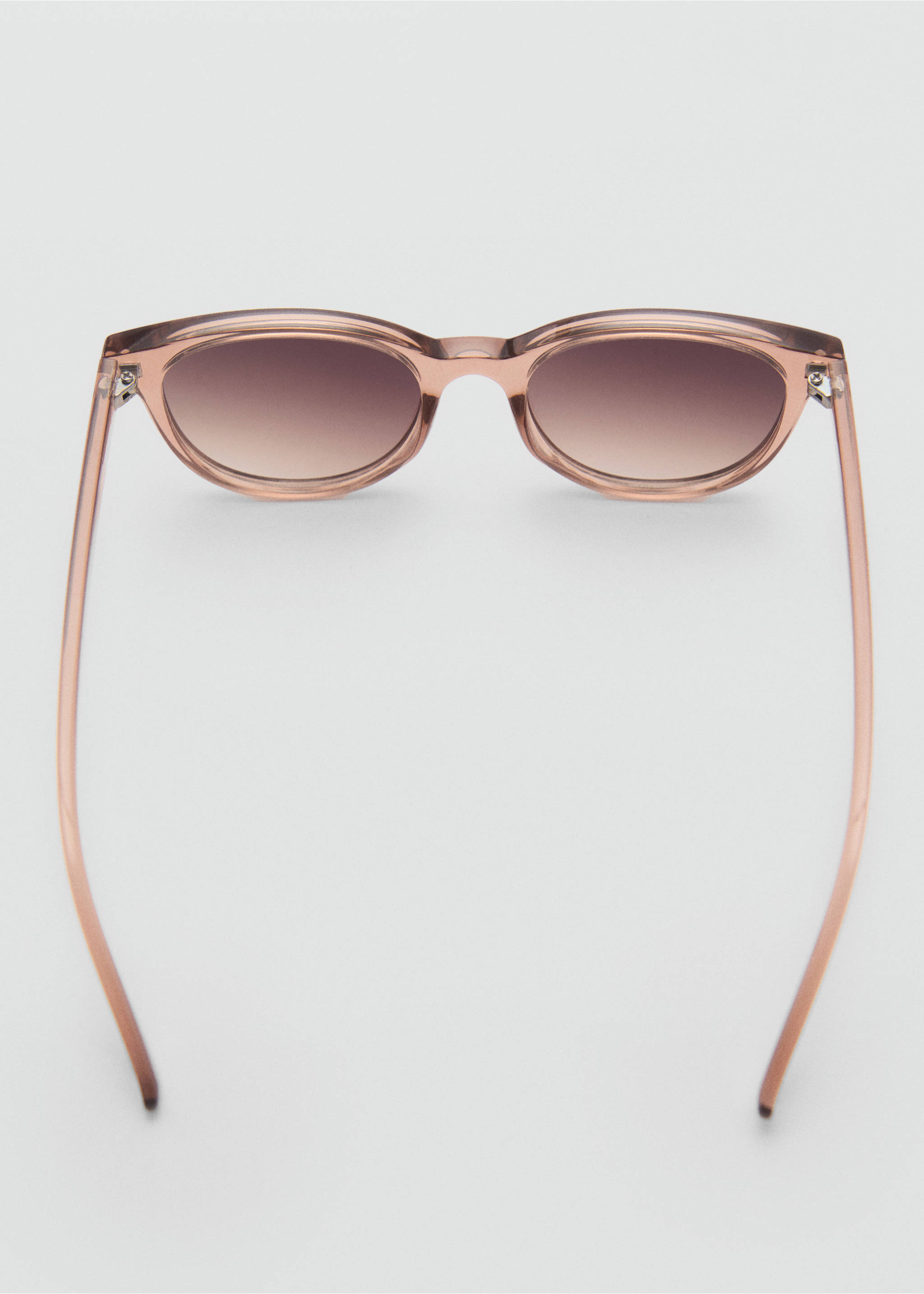Resin frame sunglasses - Details of the article 1, Peach. Ref: 87032536-00.