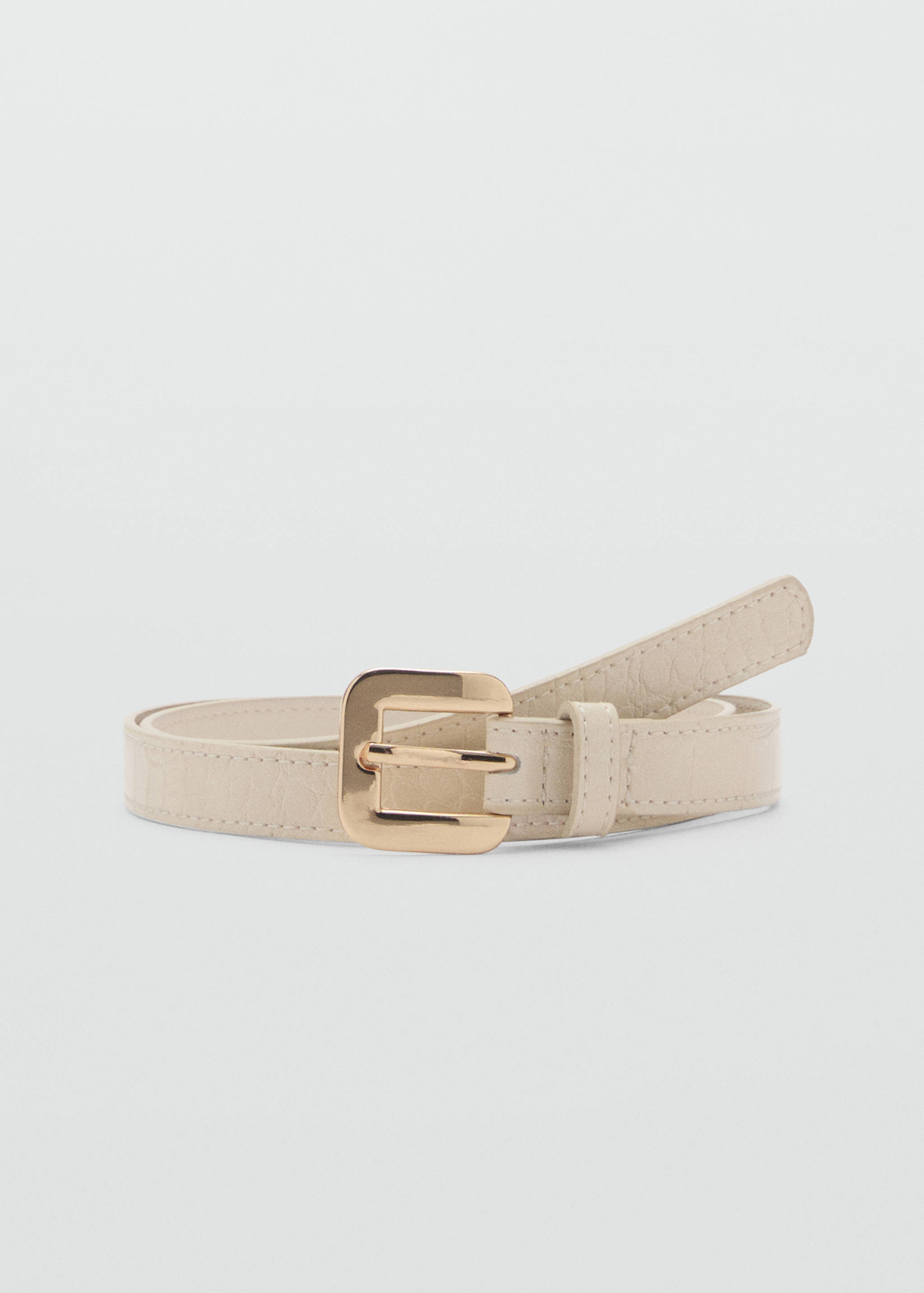 Croco faux-leather belt - Article without model