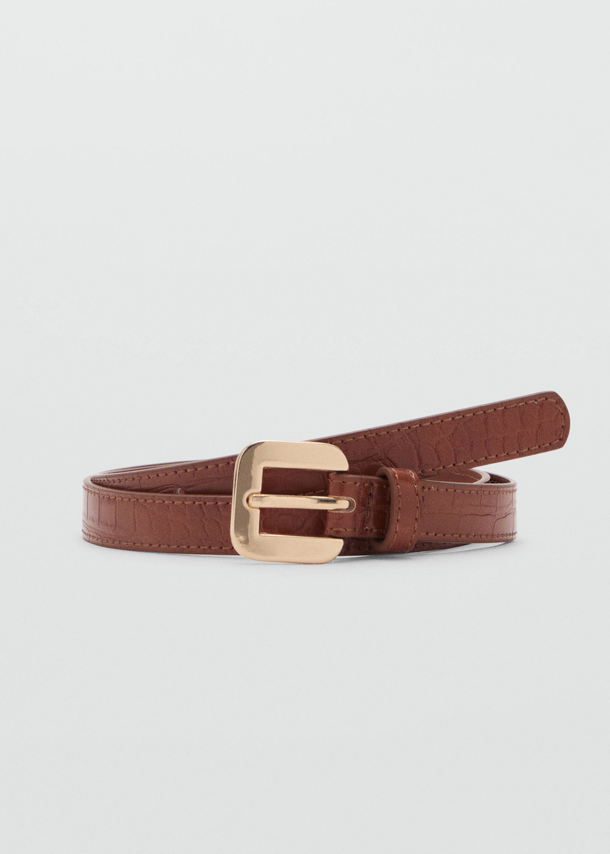 Croco faux-leather belt - Article without model