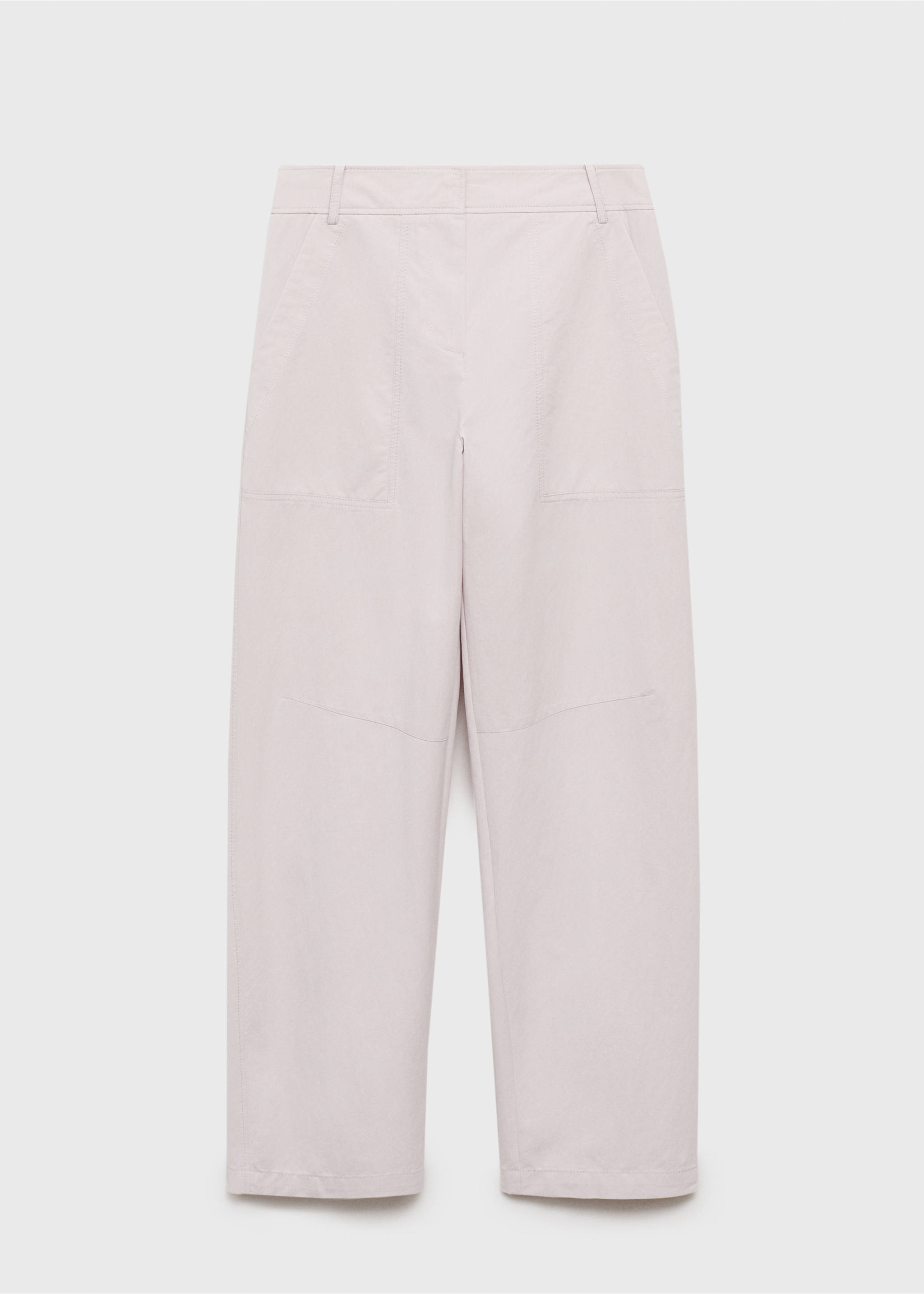 Wide leg trousers with decorative seams - Article without model, Lilac. Ref: 87032538-00.