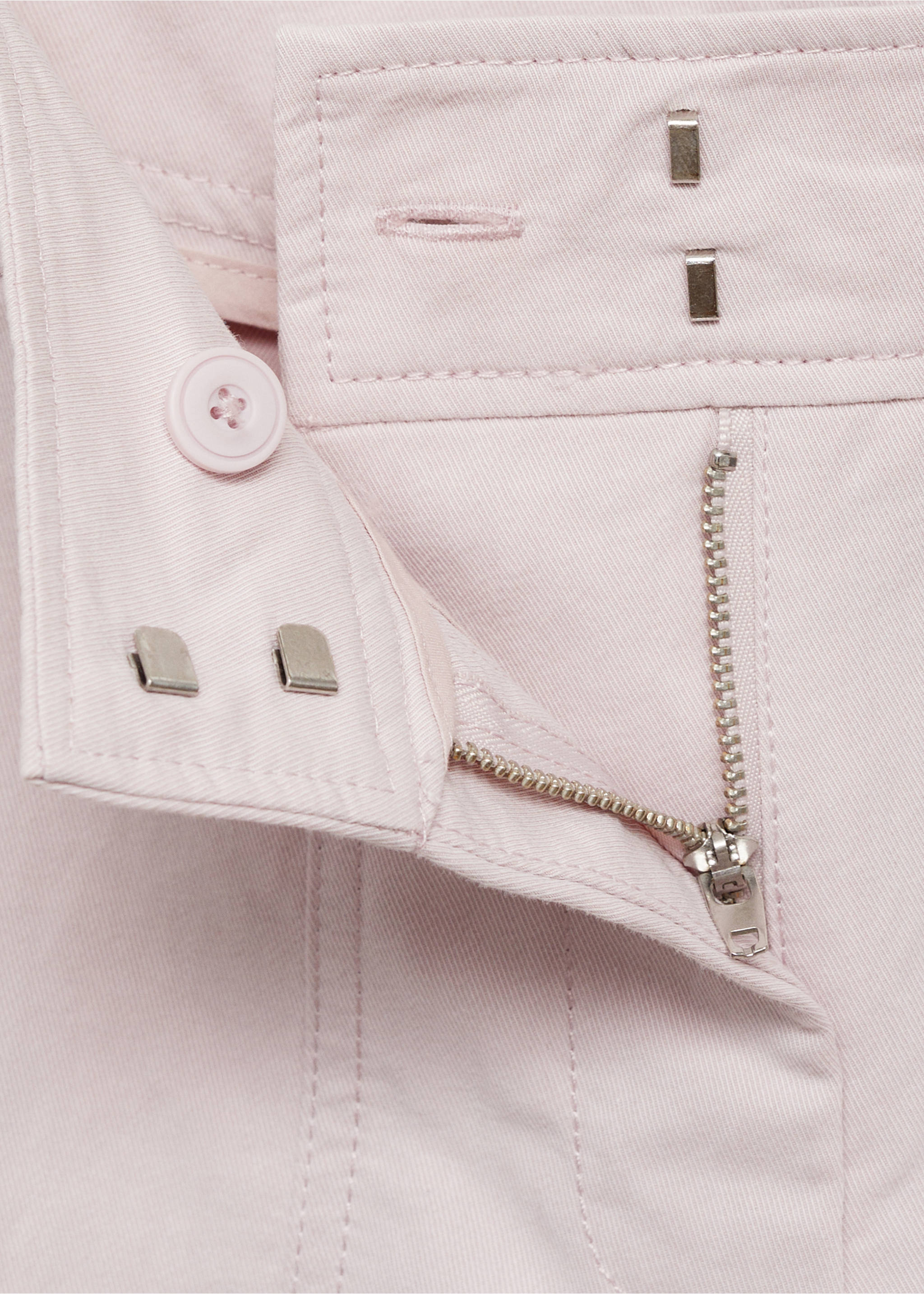 Wide leg trousers with decorative seams - Details of the article 8, Lilac. Ref: 87032538-00.