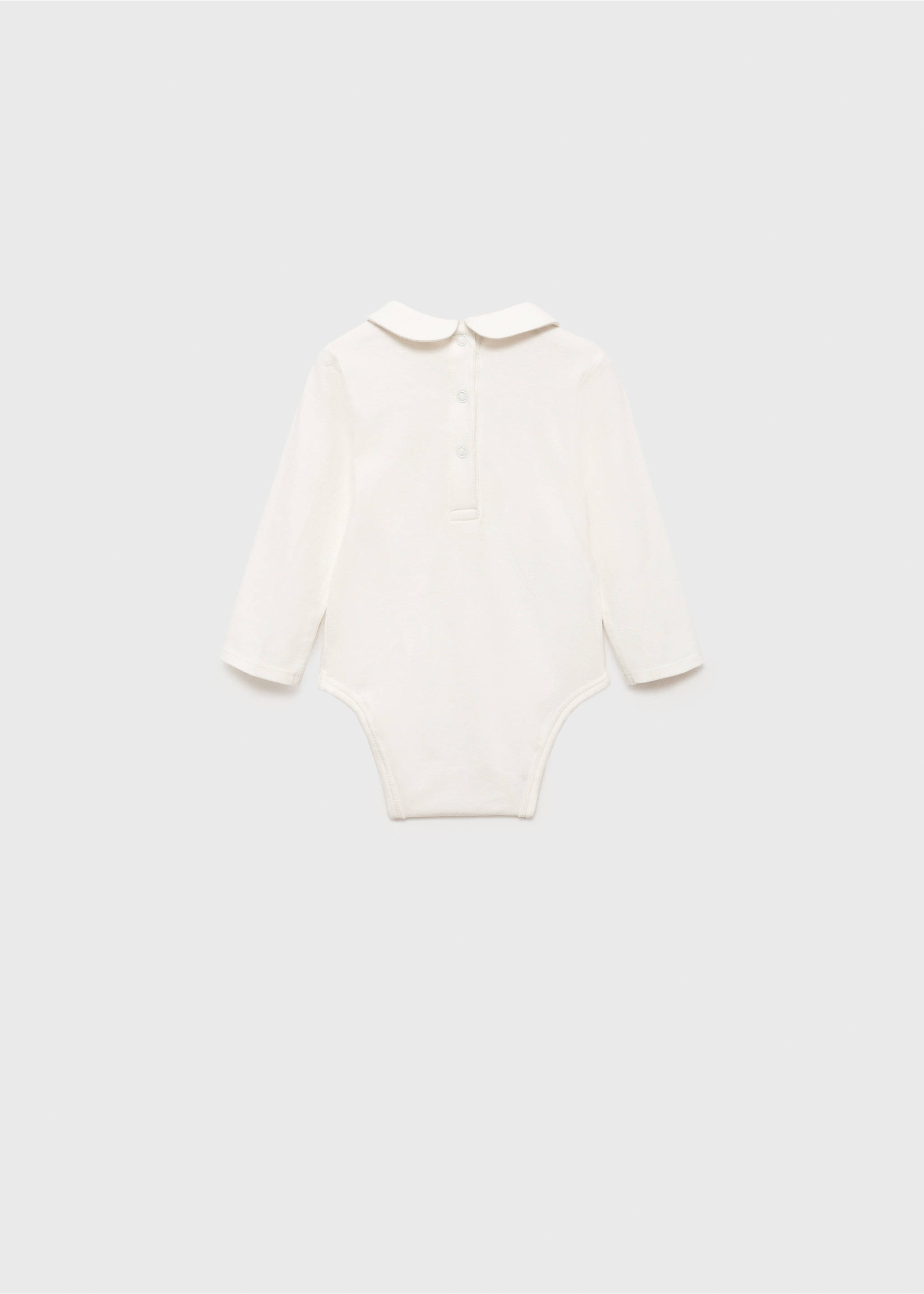 Baby-neck bodysuit - Reverse of the article, Off White. Ref: 87032544-00.