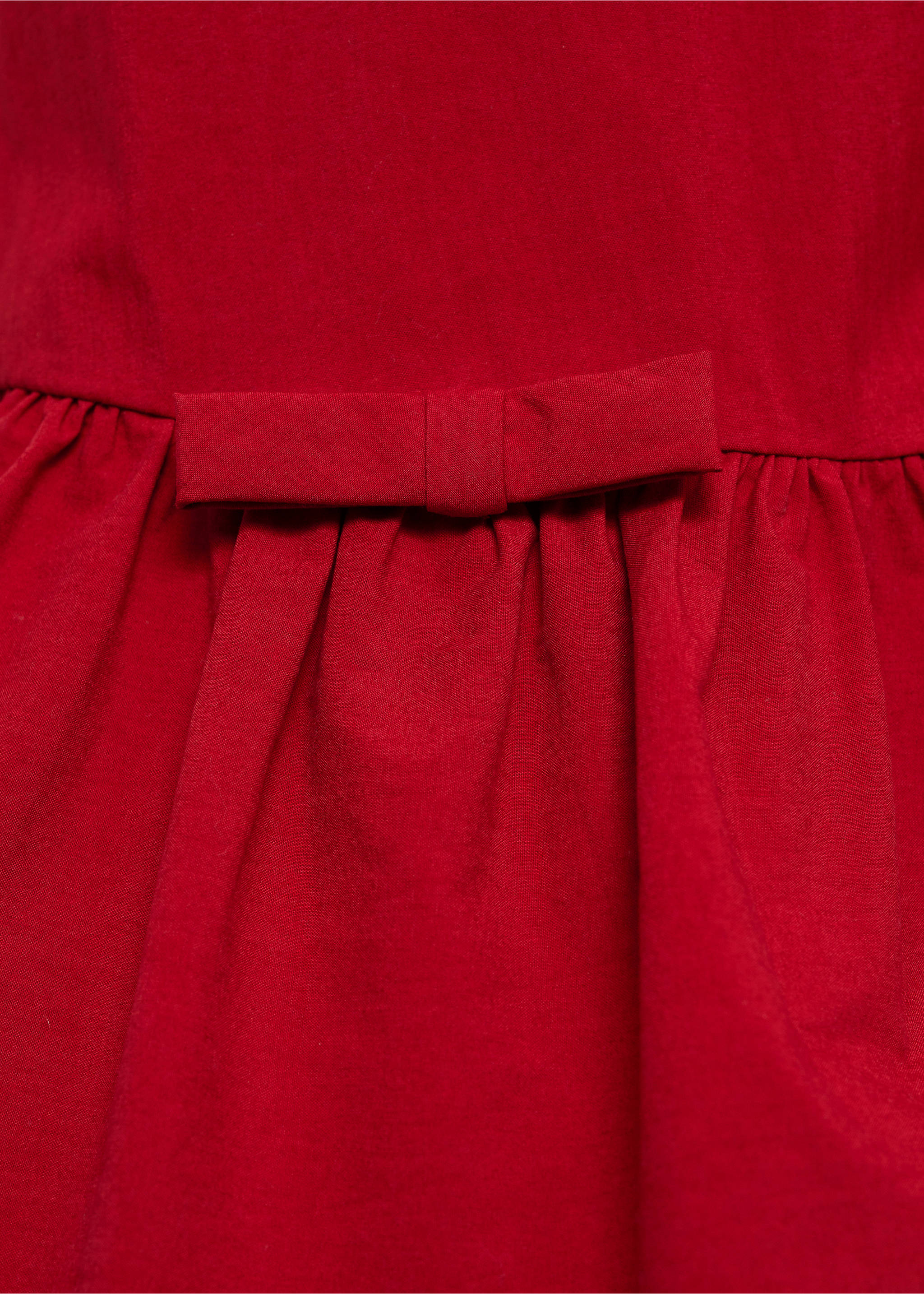Ruffle dress with thin straps - Details of the article 8, Red. Ref: 87032545-00.