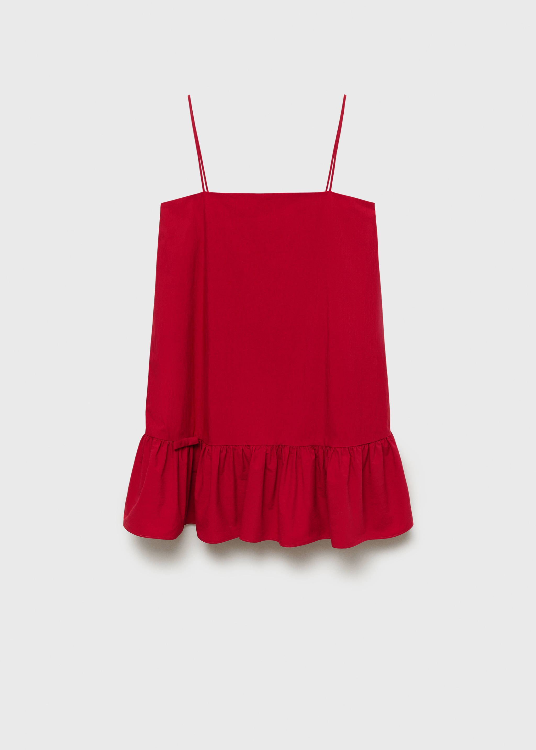 Rüschenkleid mit Spaghettiträgern - Artikel ohne Model