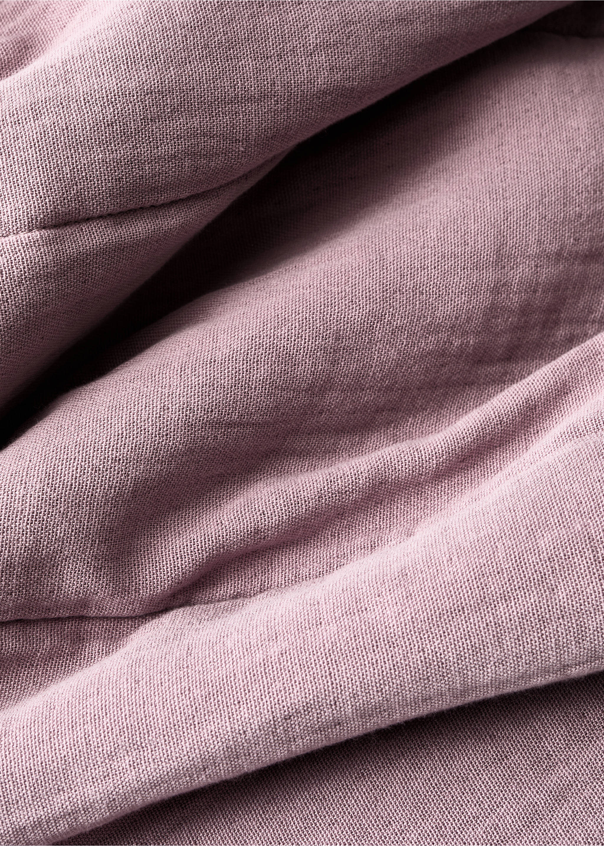 Cotton gauze garment-dyed children's duvet cover for 90/105 cm bed - Details of the article 1, Plum. Ref: 87032547-00.