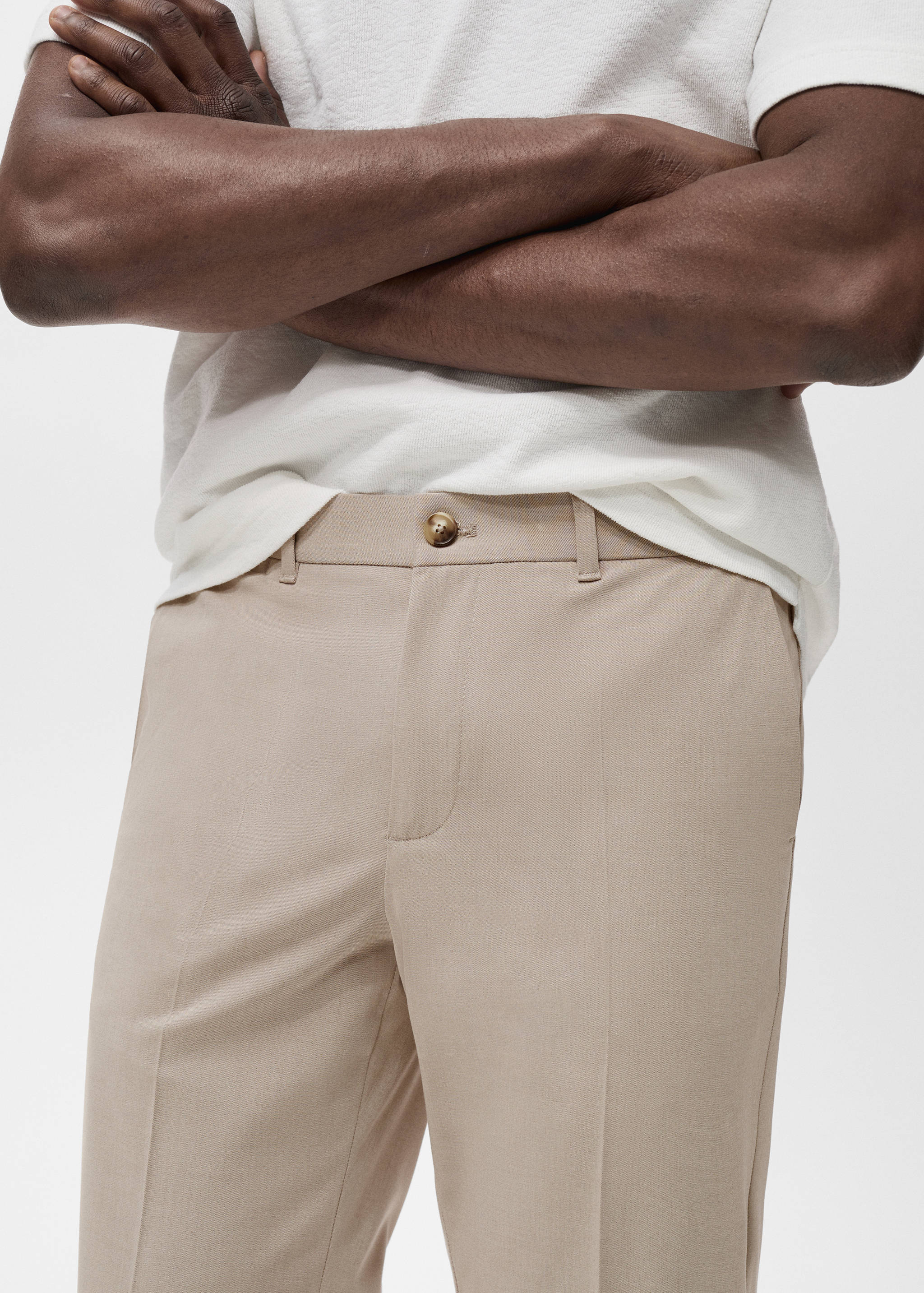 Bologna slim cropped comfort stretch pants - Details of the article 1