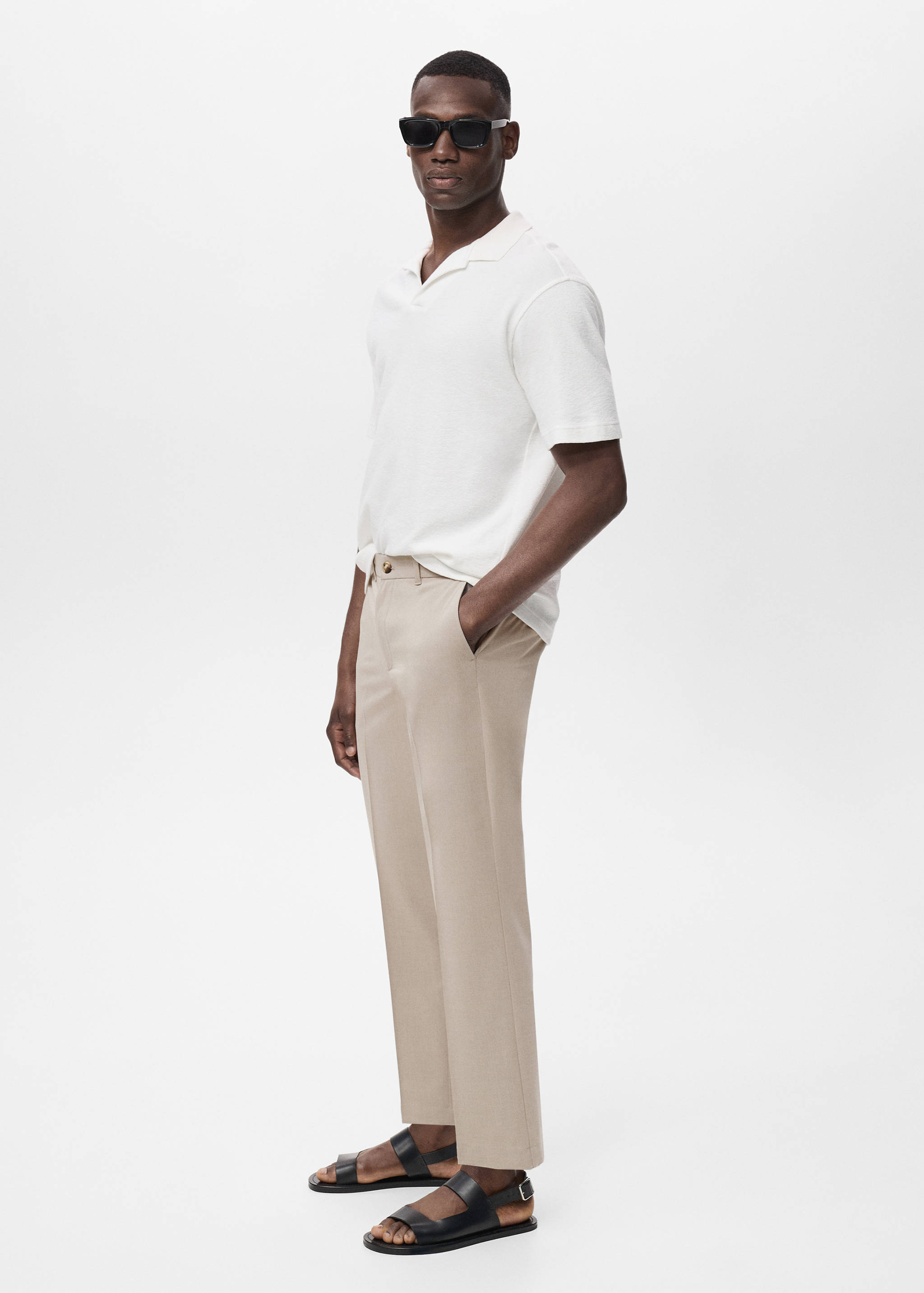 Bologna slim cropped comfort stretch pants - Details of the article 6