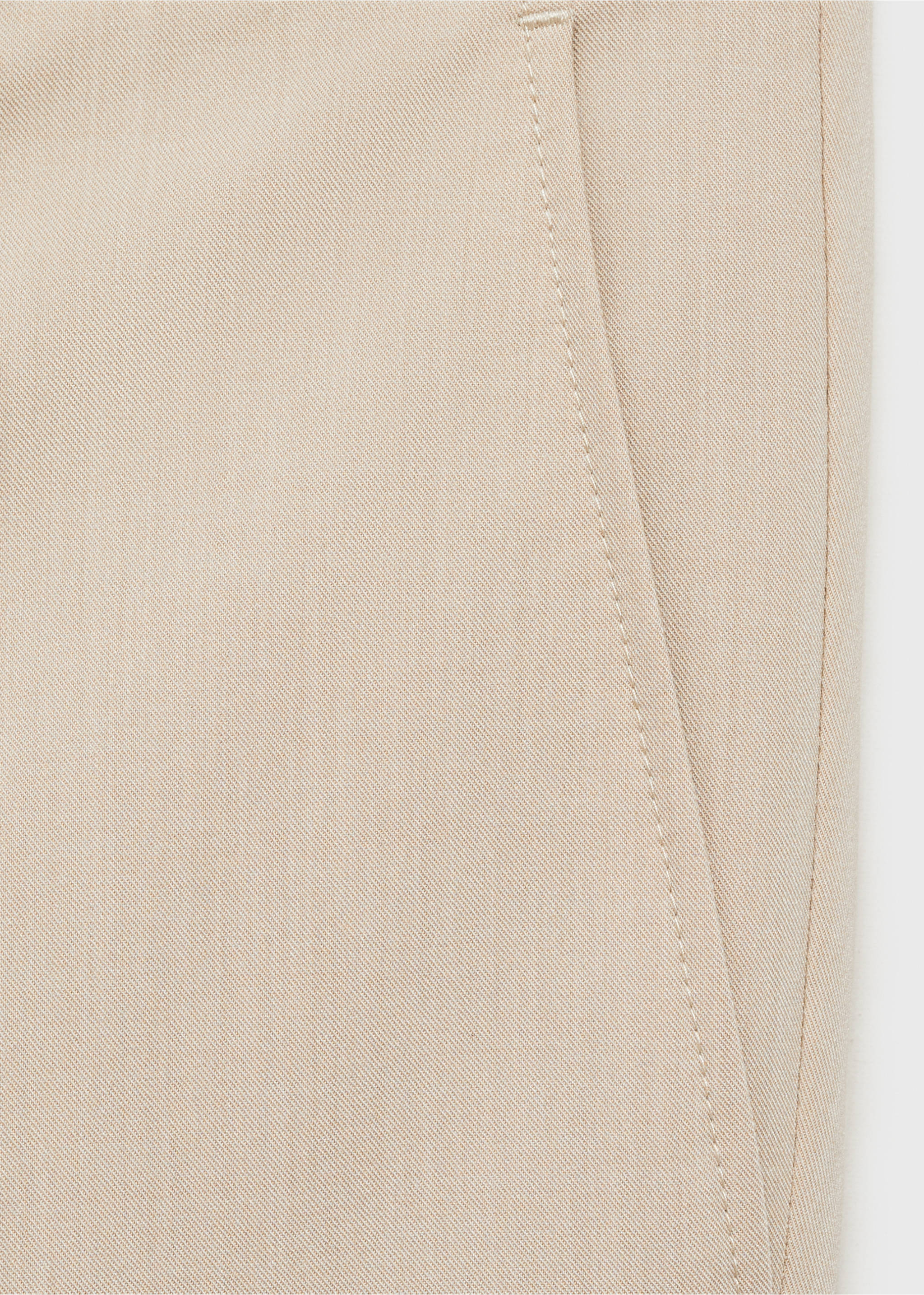 Bologna slim cropped comfort stretch trousers - Details of the article 8, Beige. Ref: 87032889-00.