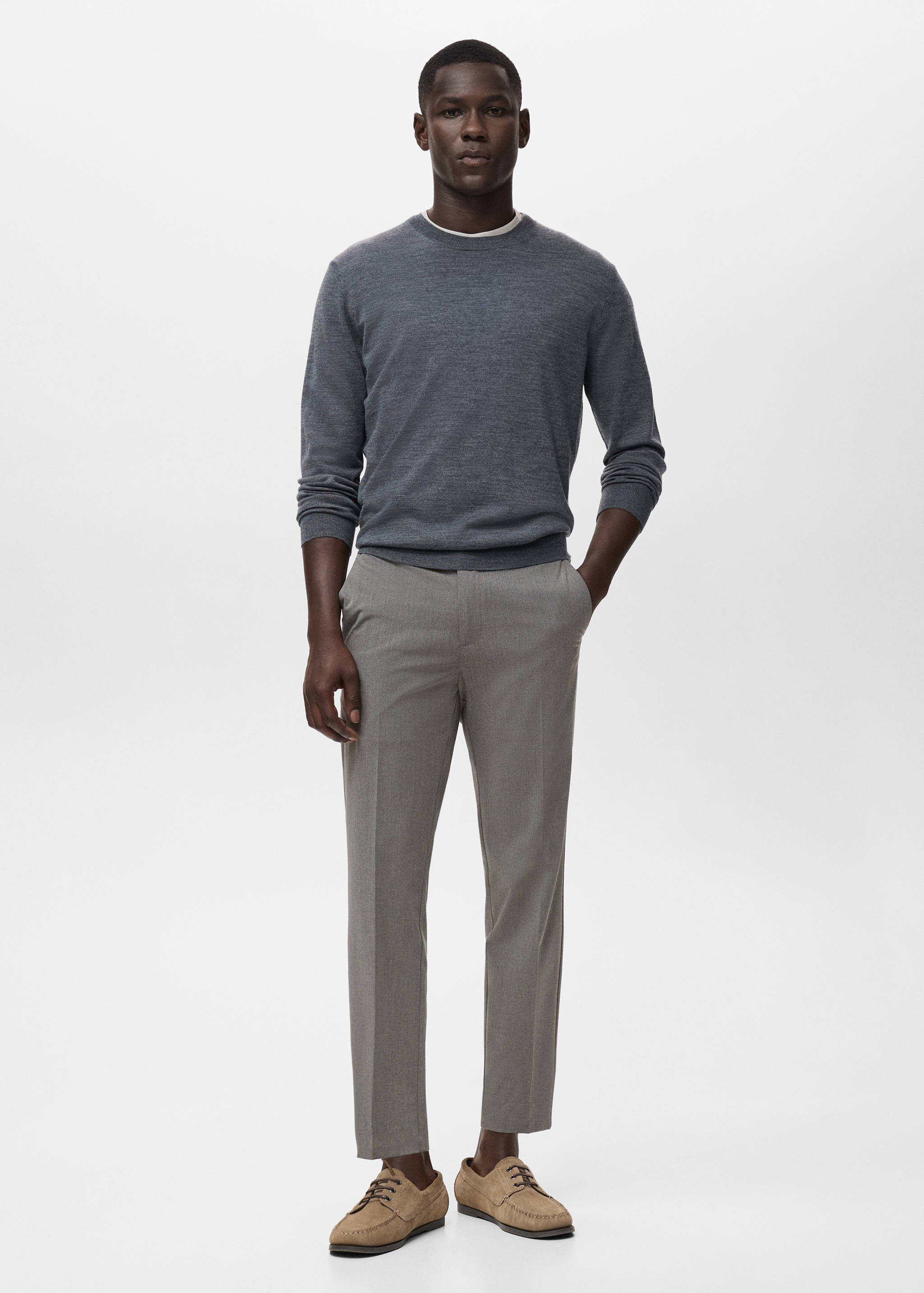 Bologna slim cropped comfort stretch pants - General plane