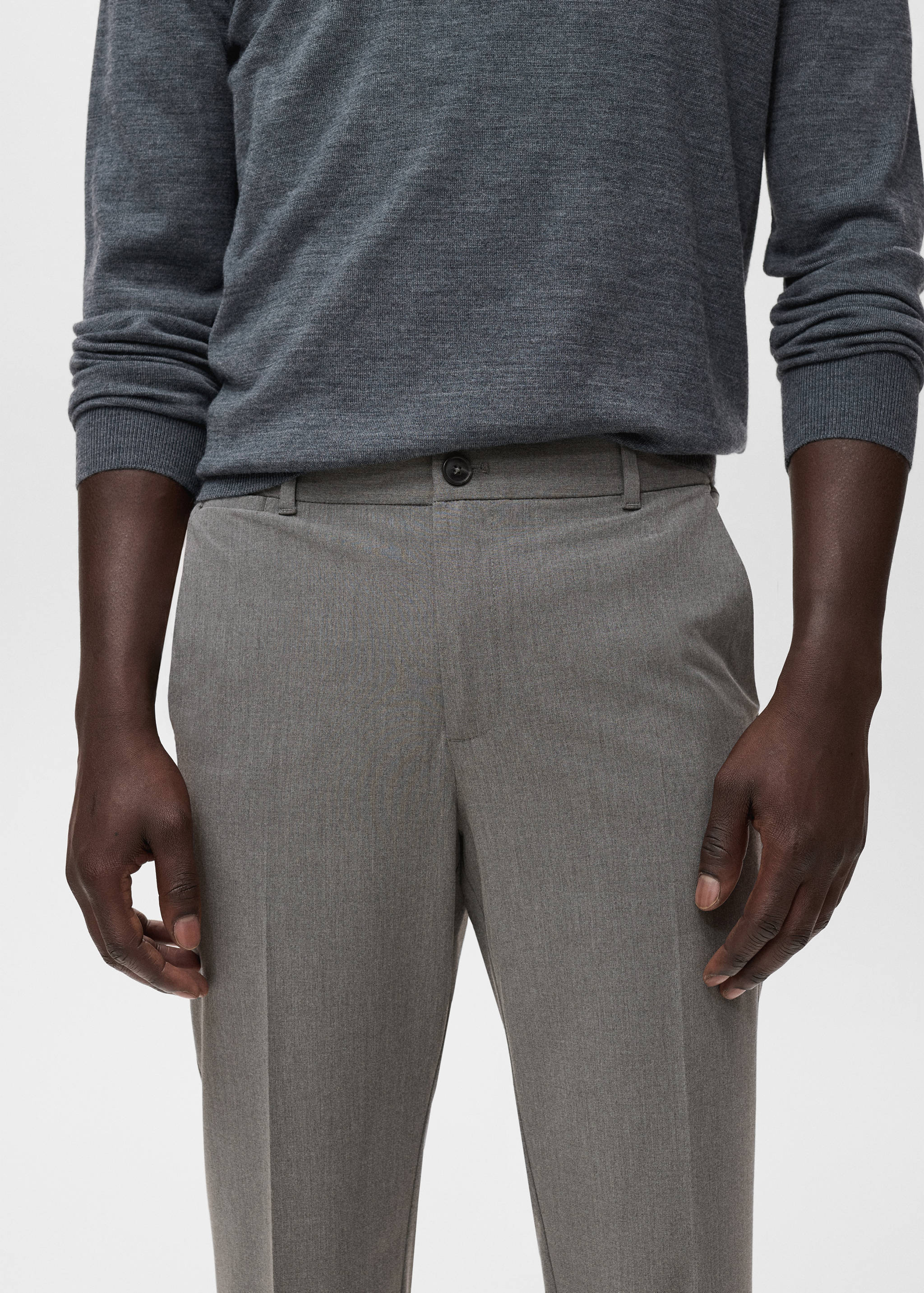 Bologna slim cropped comfort stretch pants - Details of the article 1