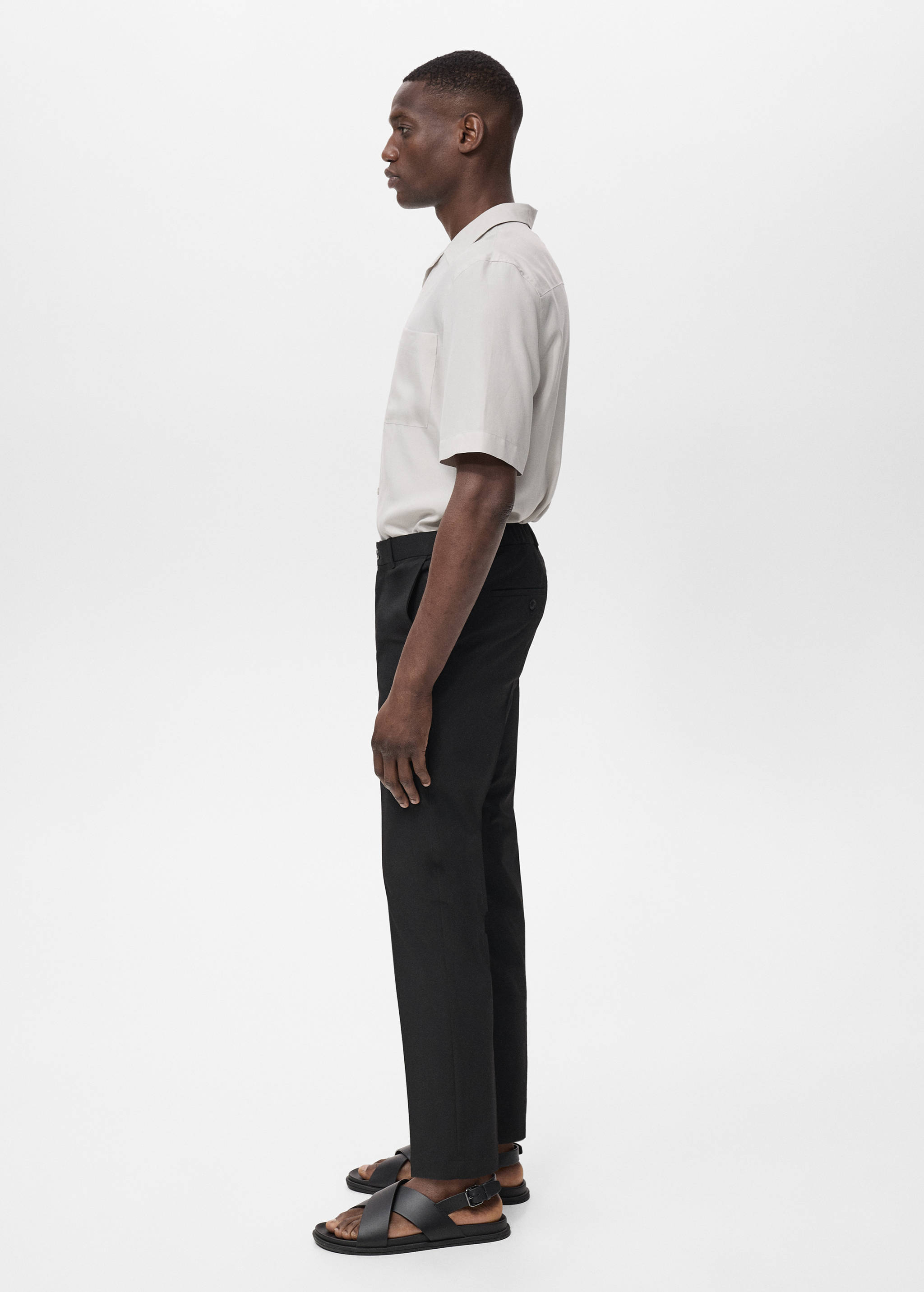 Bologna slim cropped comfort stretch pants - Details of the article 6