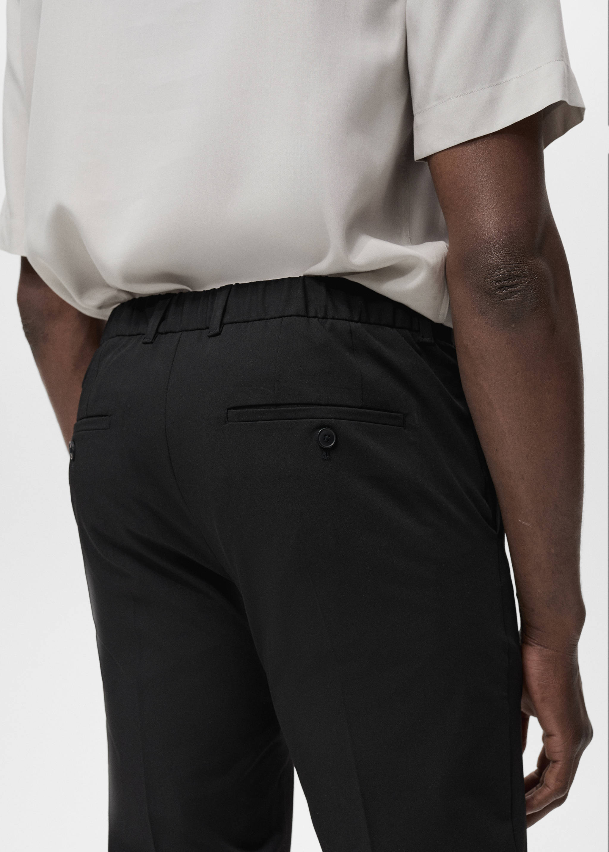 Bologna slim cropped comfort stretch pants - Details of the article 2