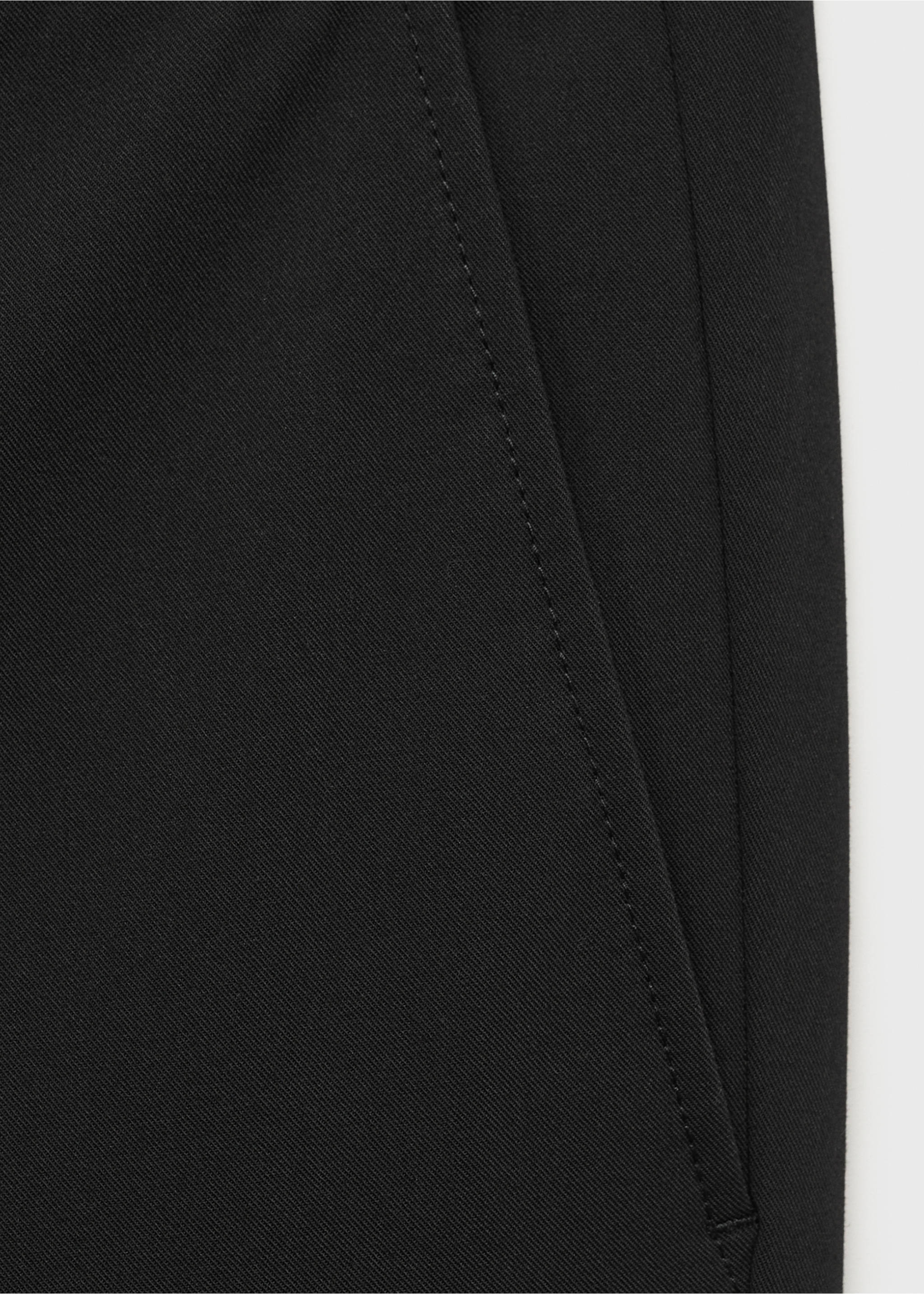 Bologna slim cropped comfort stretch trousers - Details of the article 8, Black. Ref: 87032889-00.