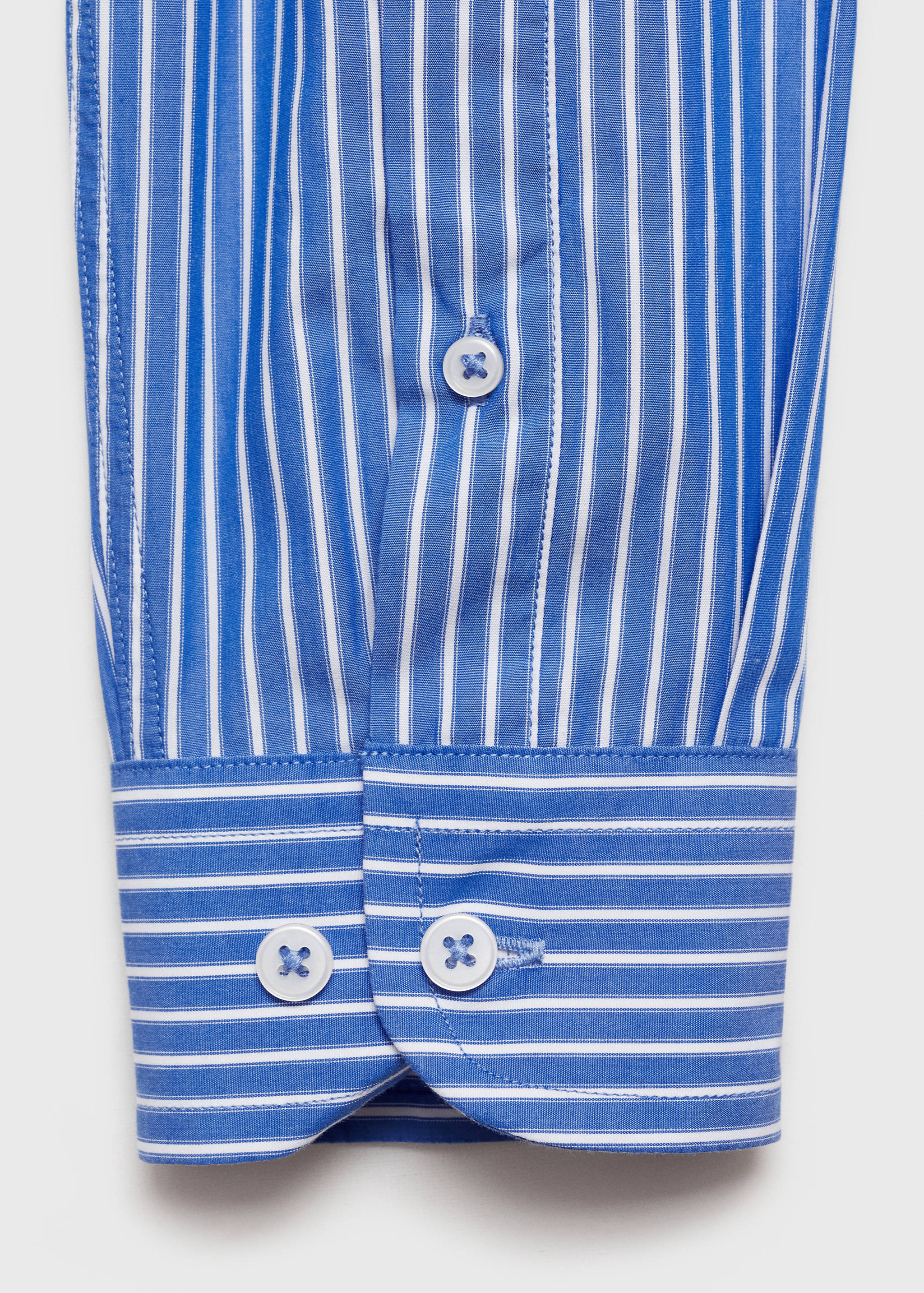 100% cotton regular-fit striped shirt - Details of the article 0