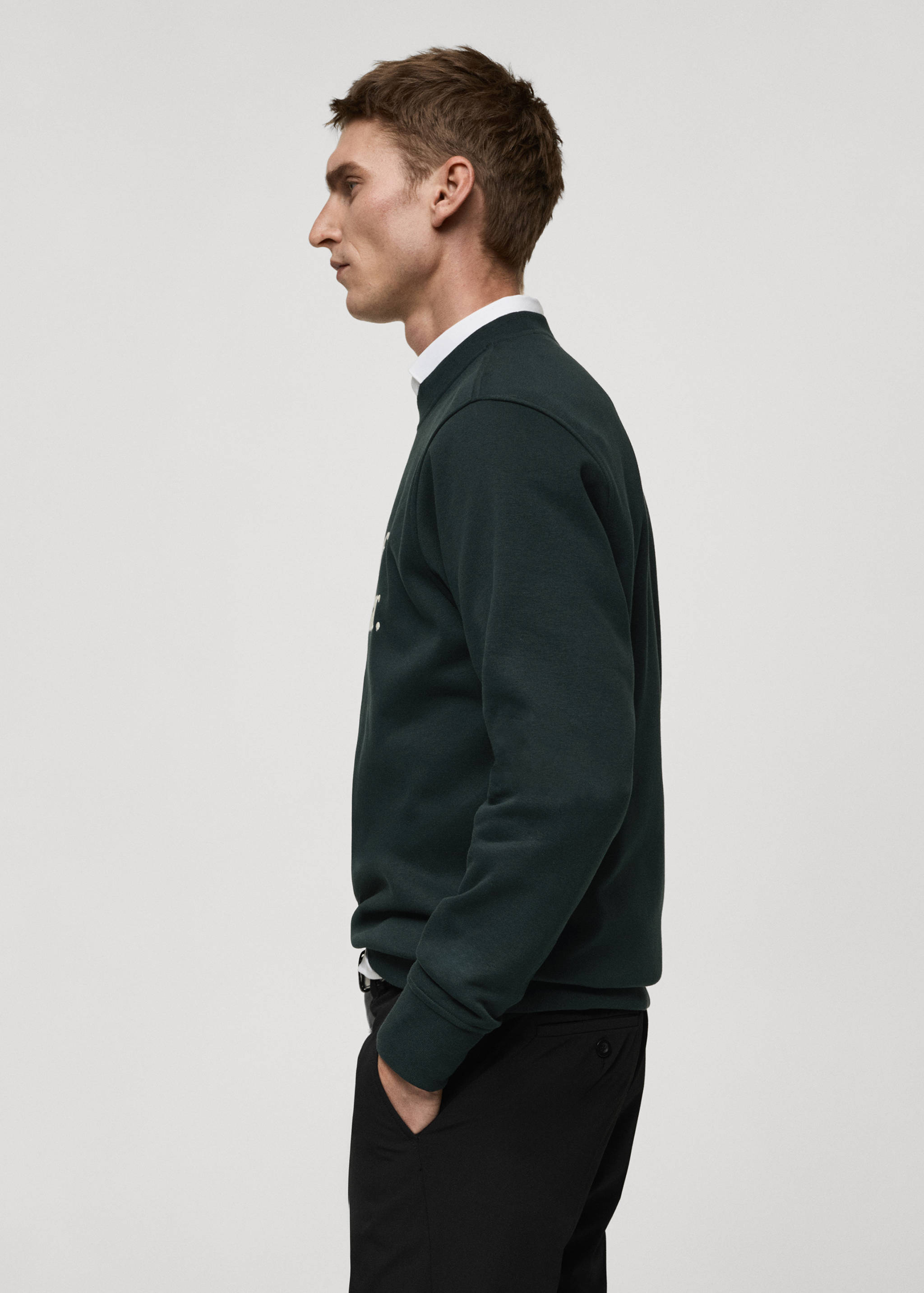 Sudadera algodón mensaje bordado - Detalle del artículo 2