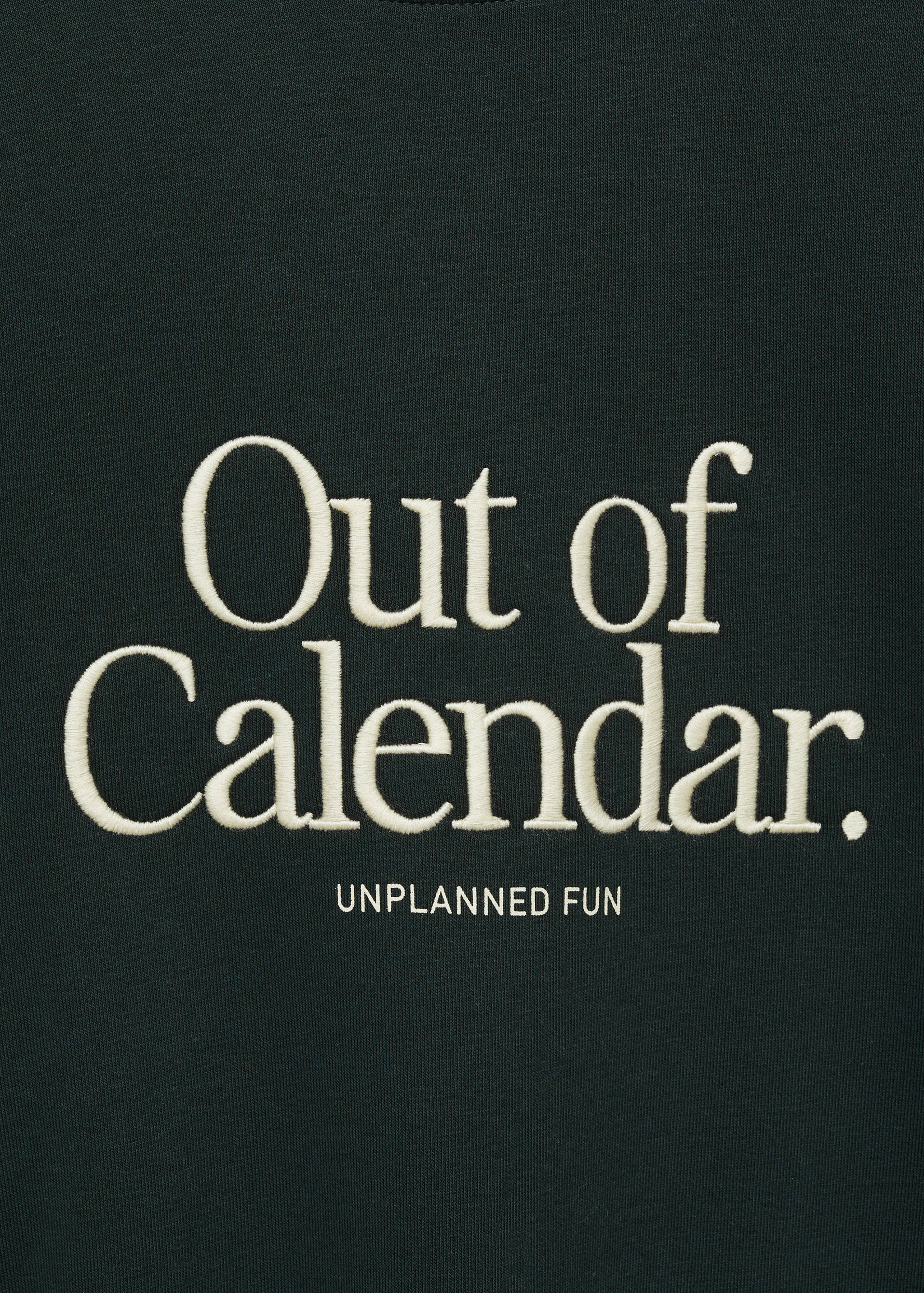 Sudadera algodón mensaje bordado - Detalle del artículo 8