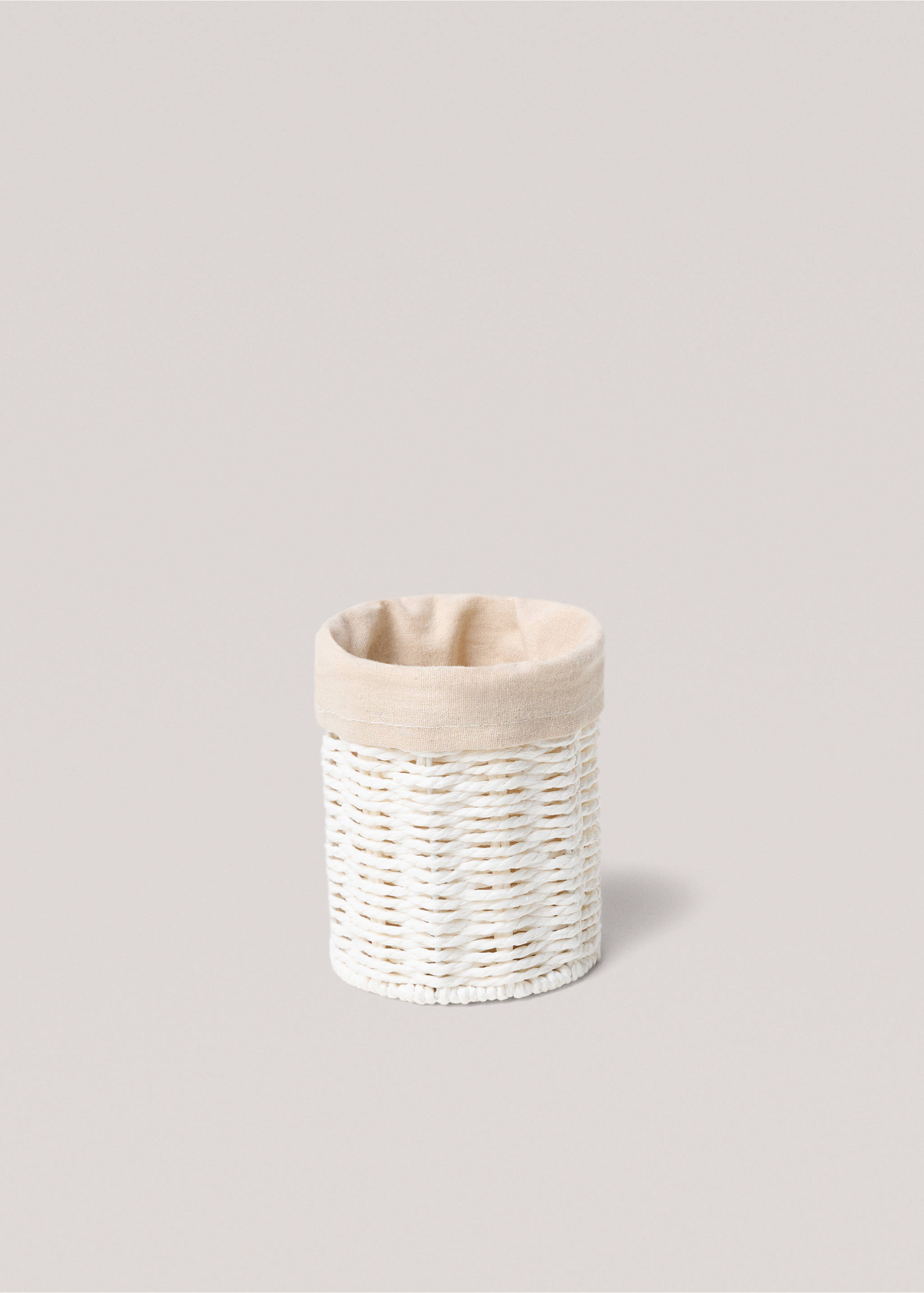 Medium round paper basket - Article without model, White. Ref: 87032898-00.