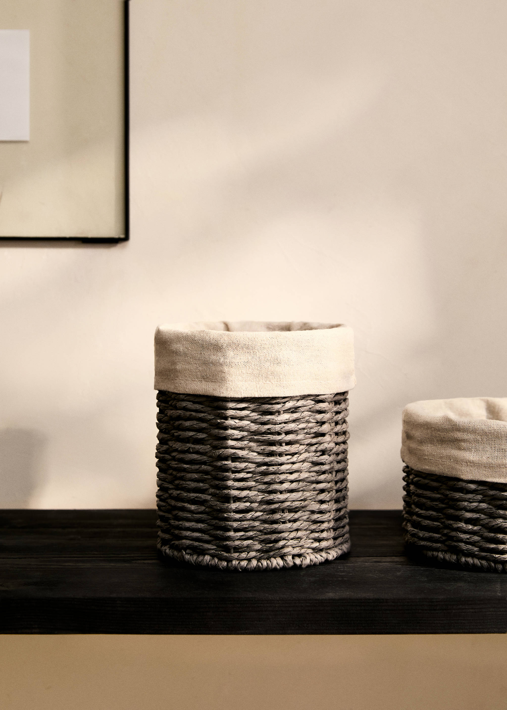 Medium round paper basket - General plane