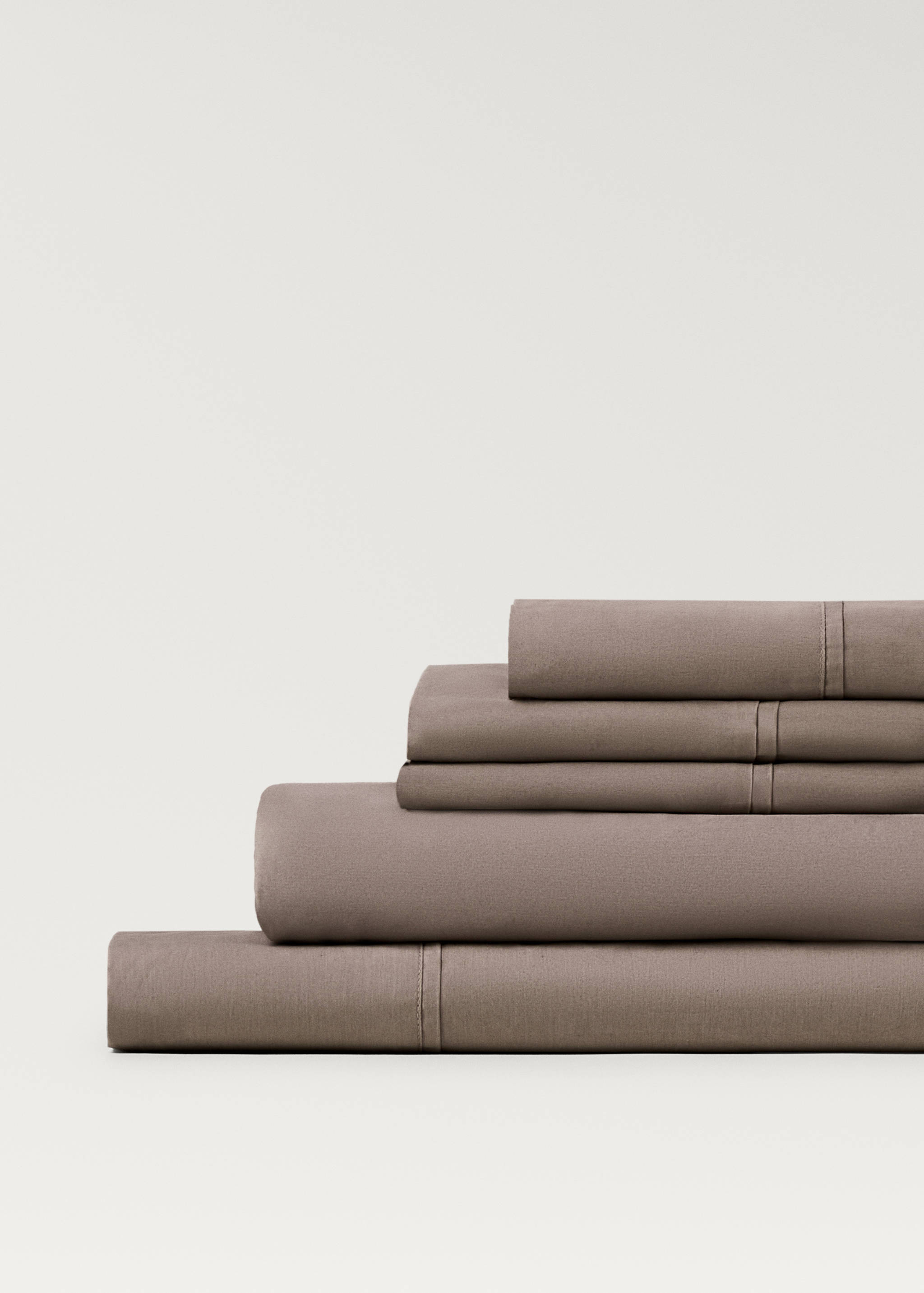Sábana bajera algodón percal 300 hilos cama 180 cm - Detalle del artículo 2