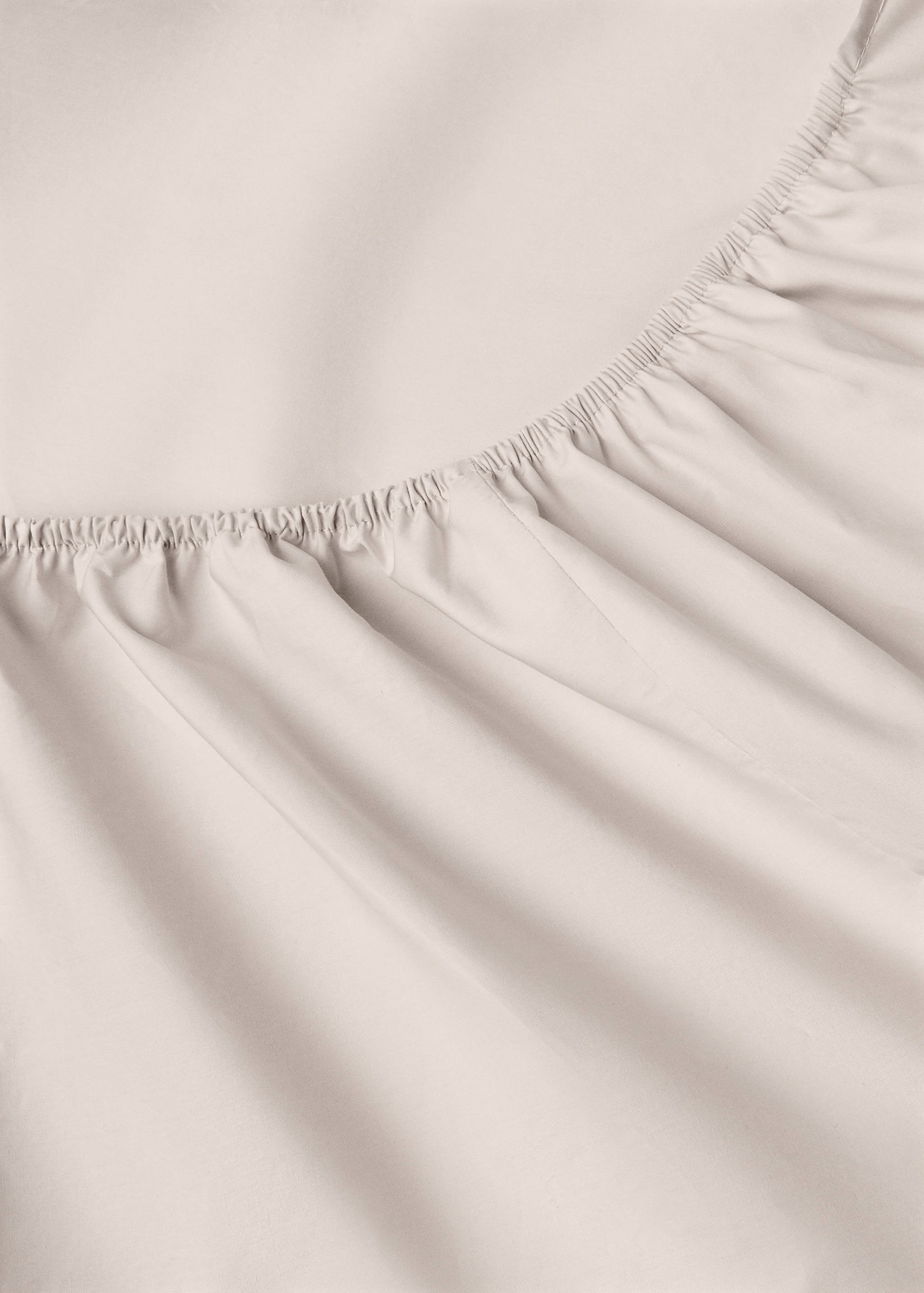 300-thread count percale cotton fitted sheet for 90 cm bed - Details of the article 1