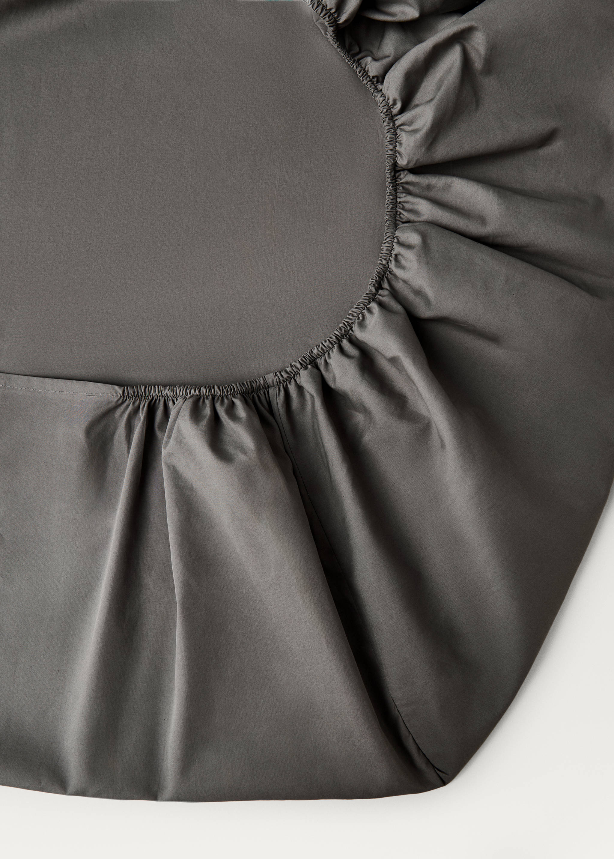 300-thread count percale cotton fitted sheet for 90 cm bed - Details of the article 1