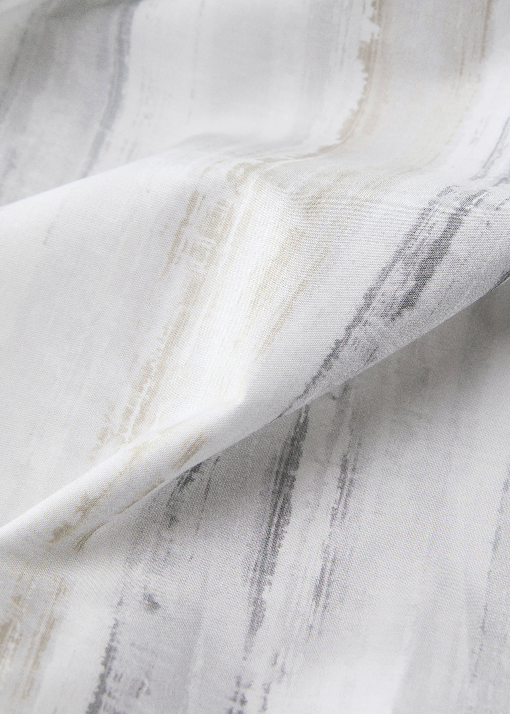 Percale cotton duvet cover with blurred print King bed - Details of the article 1