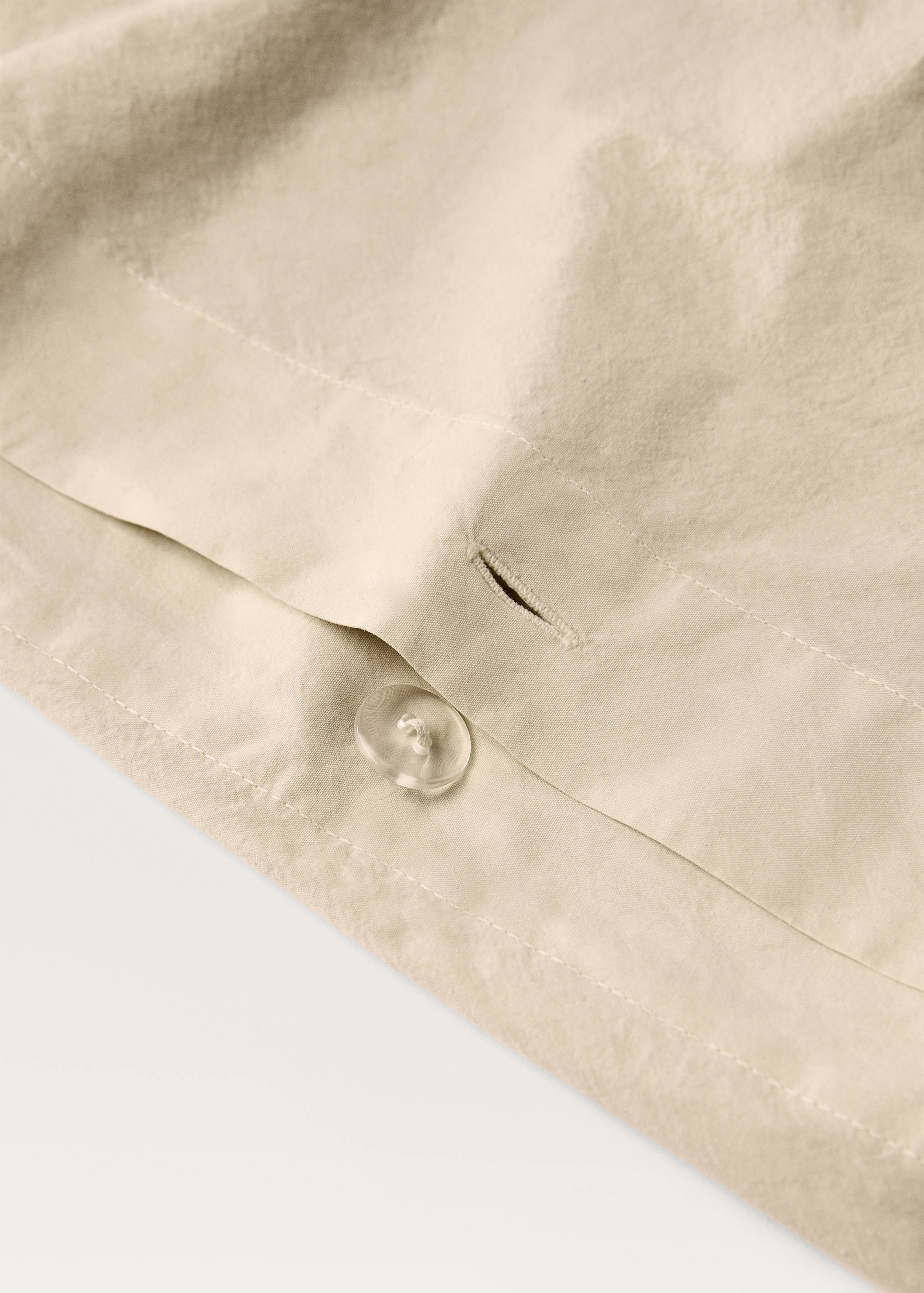 Cotton percale waffle duvet cover Superking bed - Details of the article 2