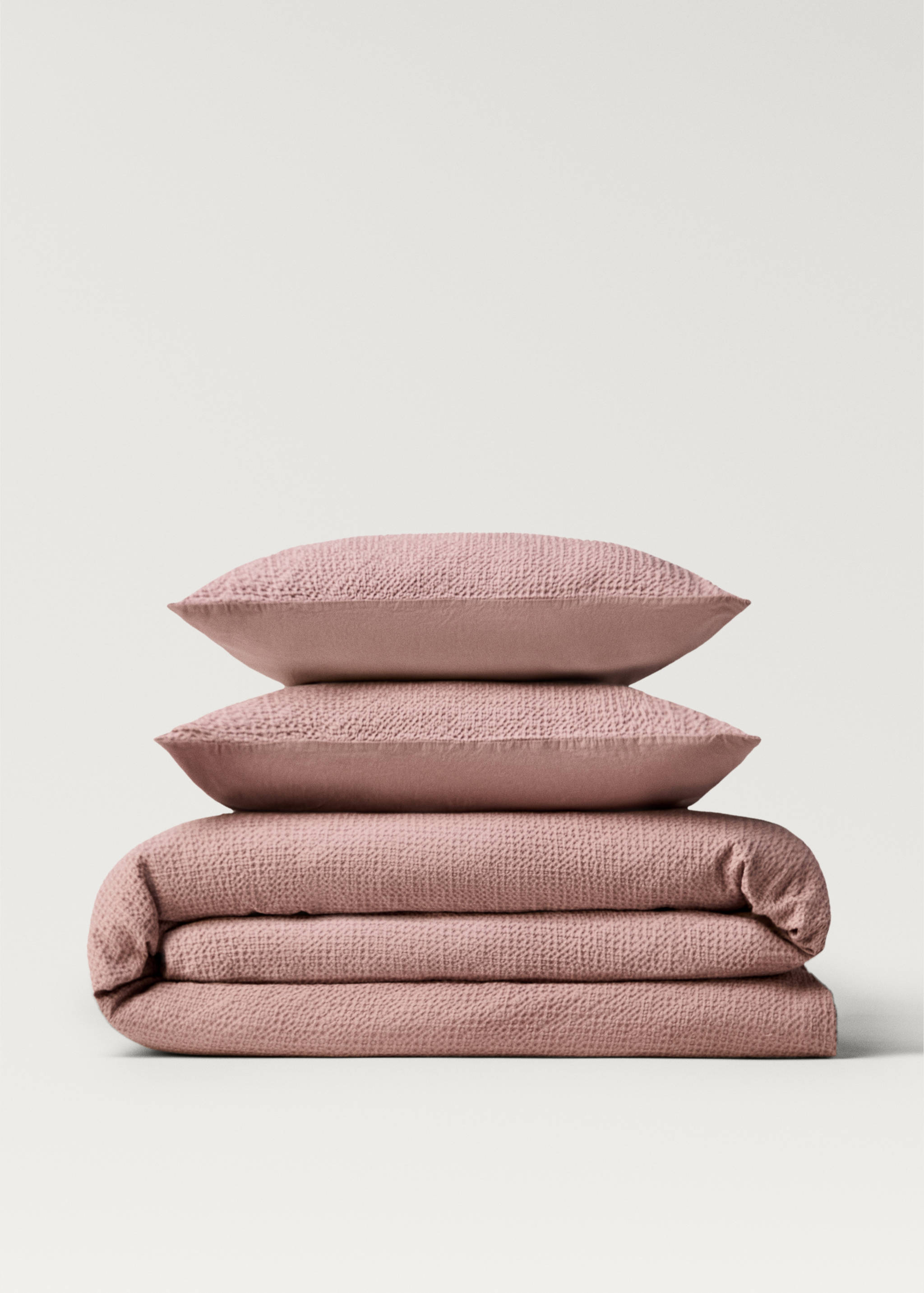 Funda nórdica algodón percal waffle cama 150/160 cm - Artículo sin modelo